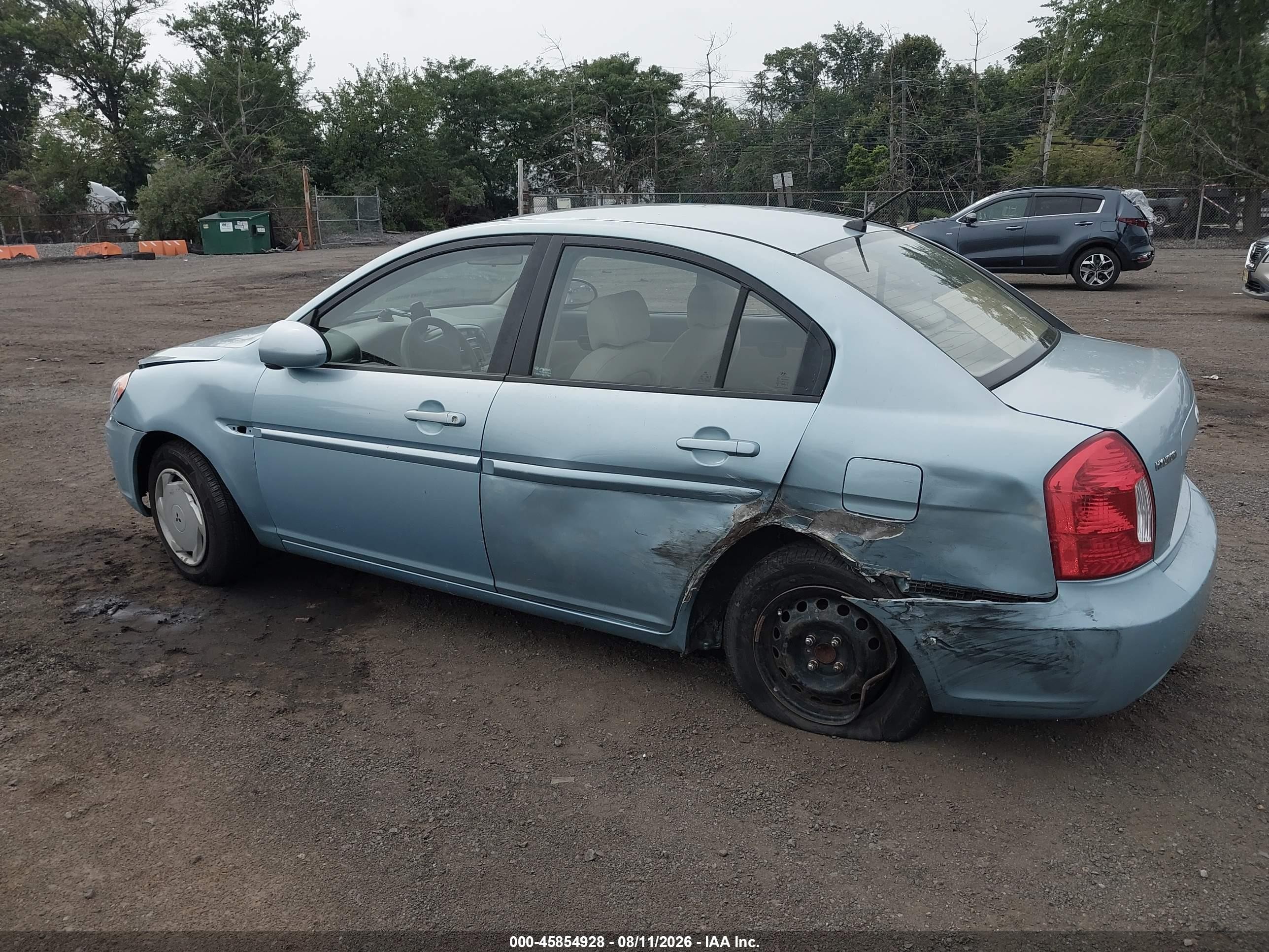 2009 Hyundai Accent Gls Blue vin: KMHCN46C89U285524