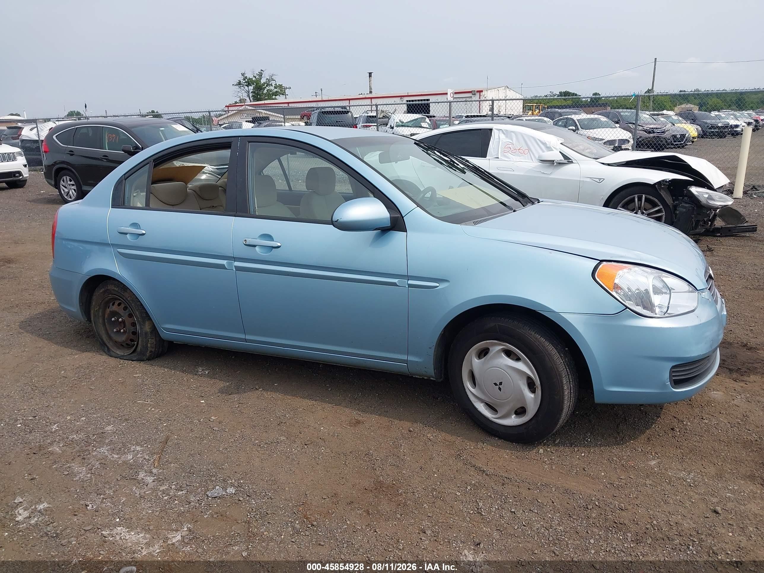 2009 Hyundai Accent Gls Blue vin: KMHCN46C89U285524