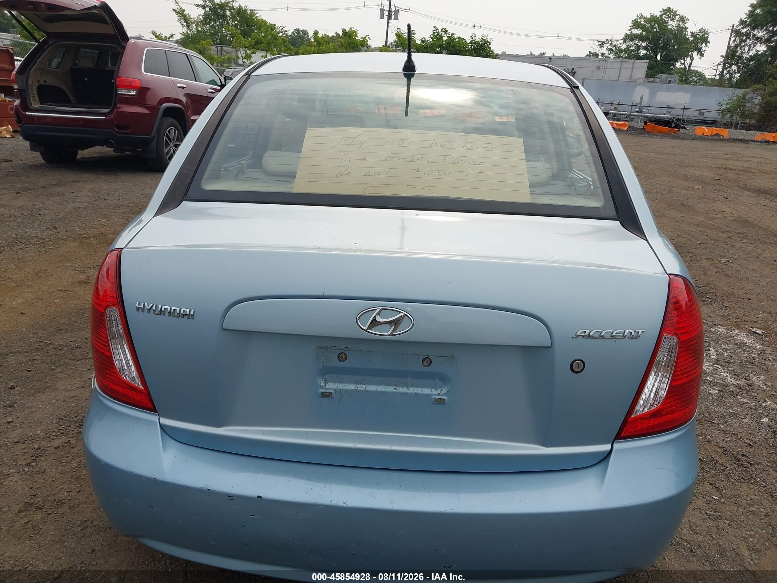 2009 Hyundai Accent Gls Blue vin: KMHCN46C89U285524