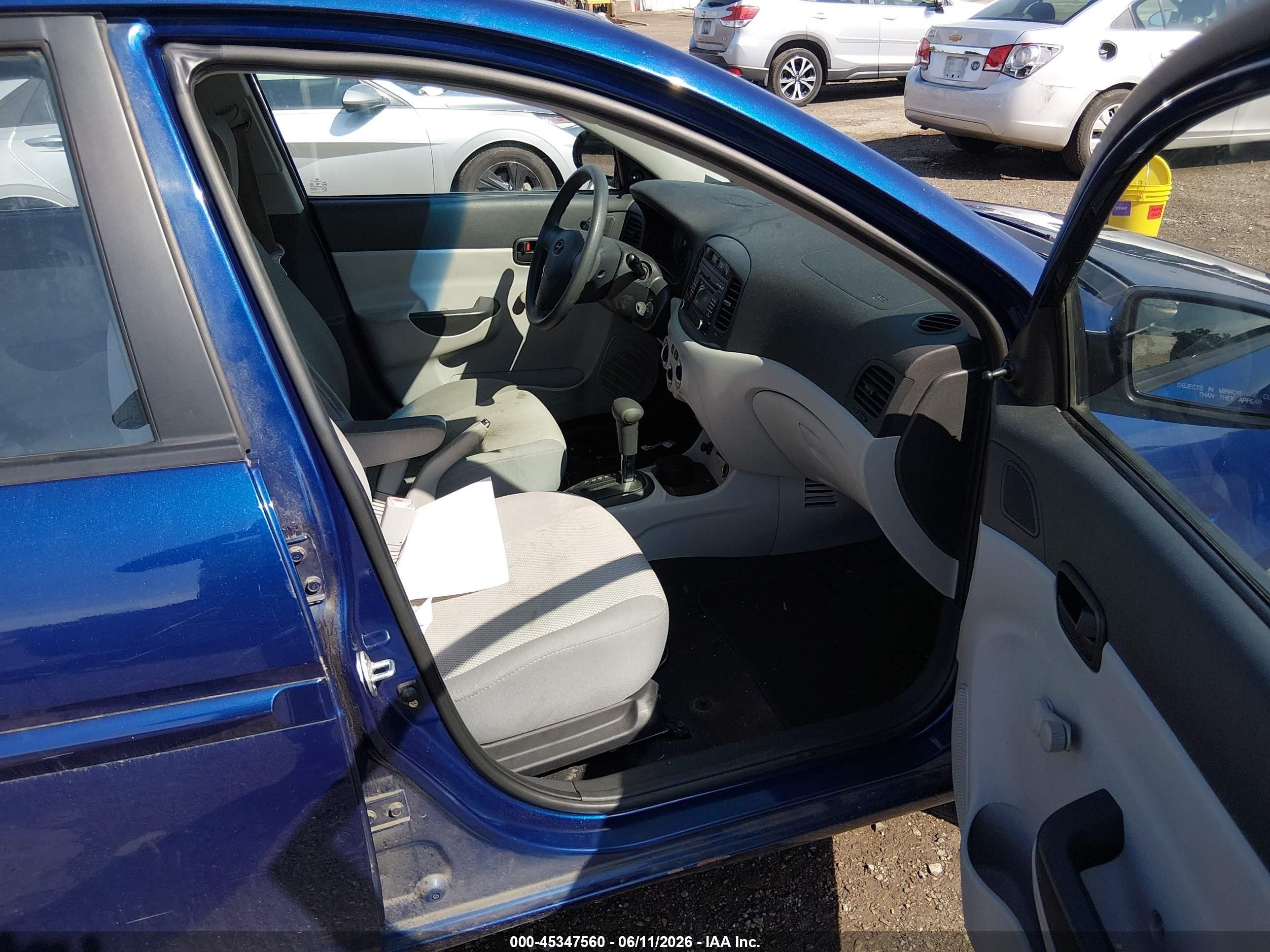 2009 Hyundai Accent Gls Blue vin: KMHCN46C89U312754