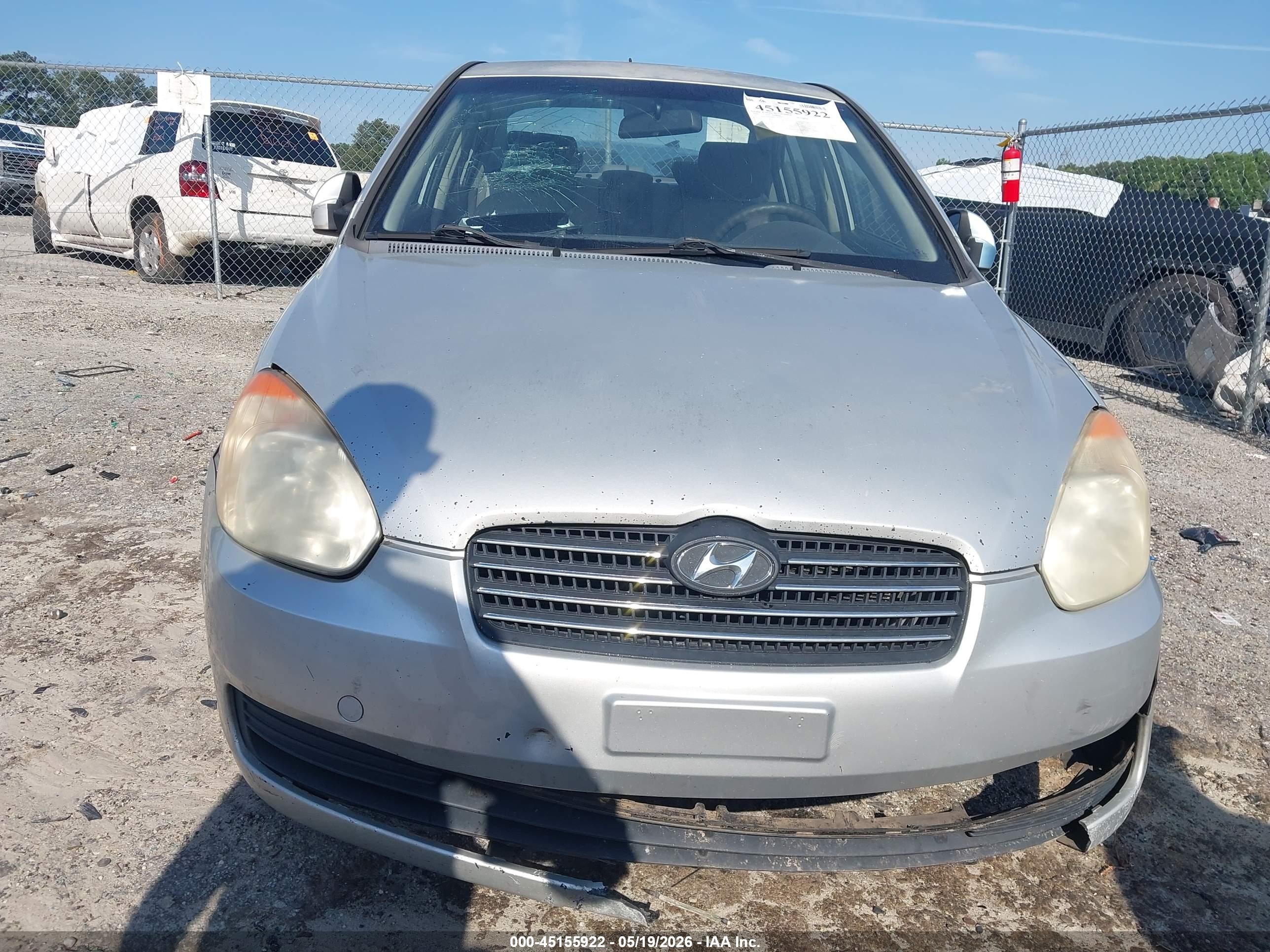 2009 Hyundai Accent Gls Серебряный vin: KMHCN46C89U319381