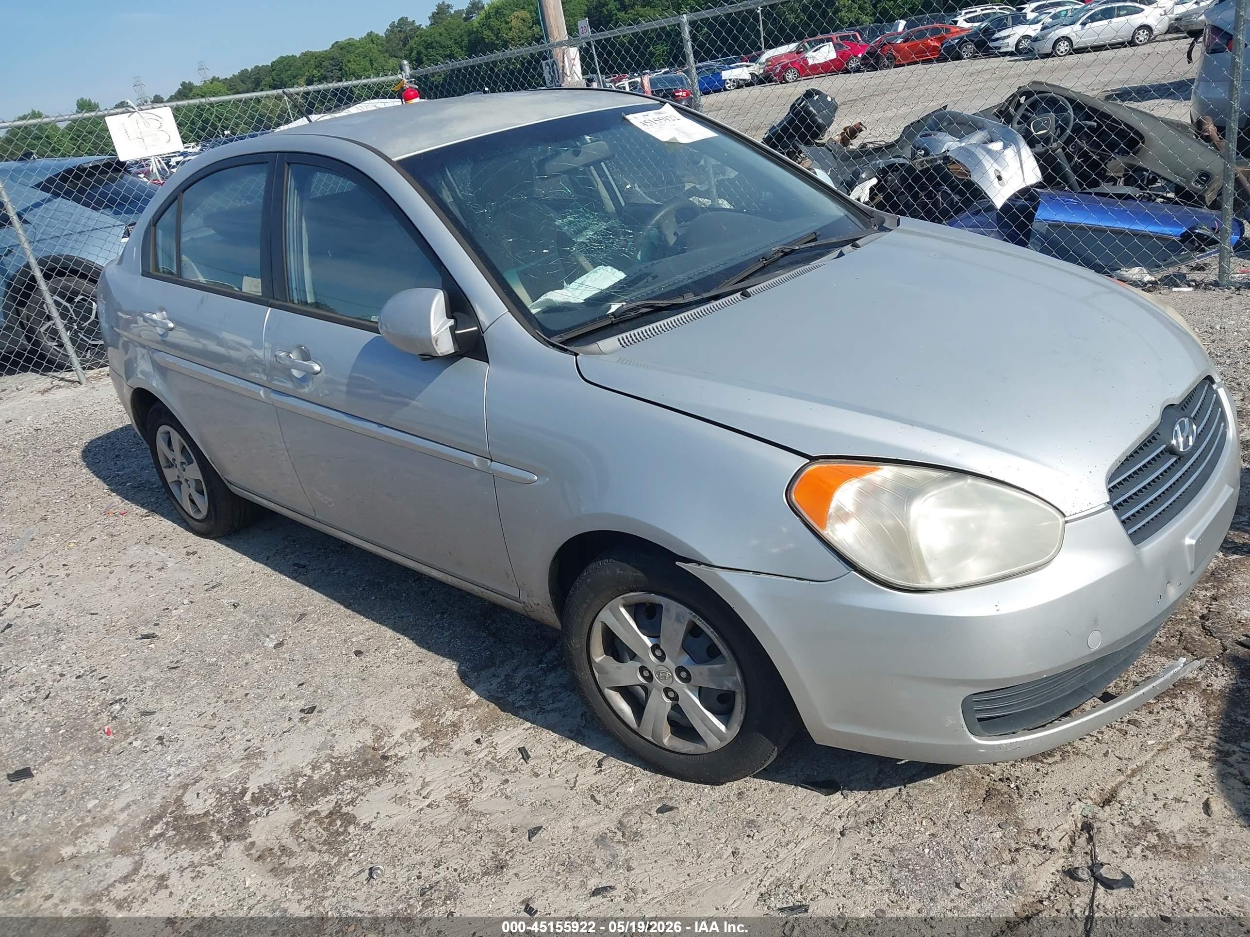 2009 Hyundai Accent Gls Серебряный vin: KMHCN46C89U319381
