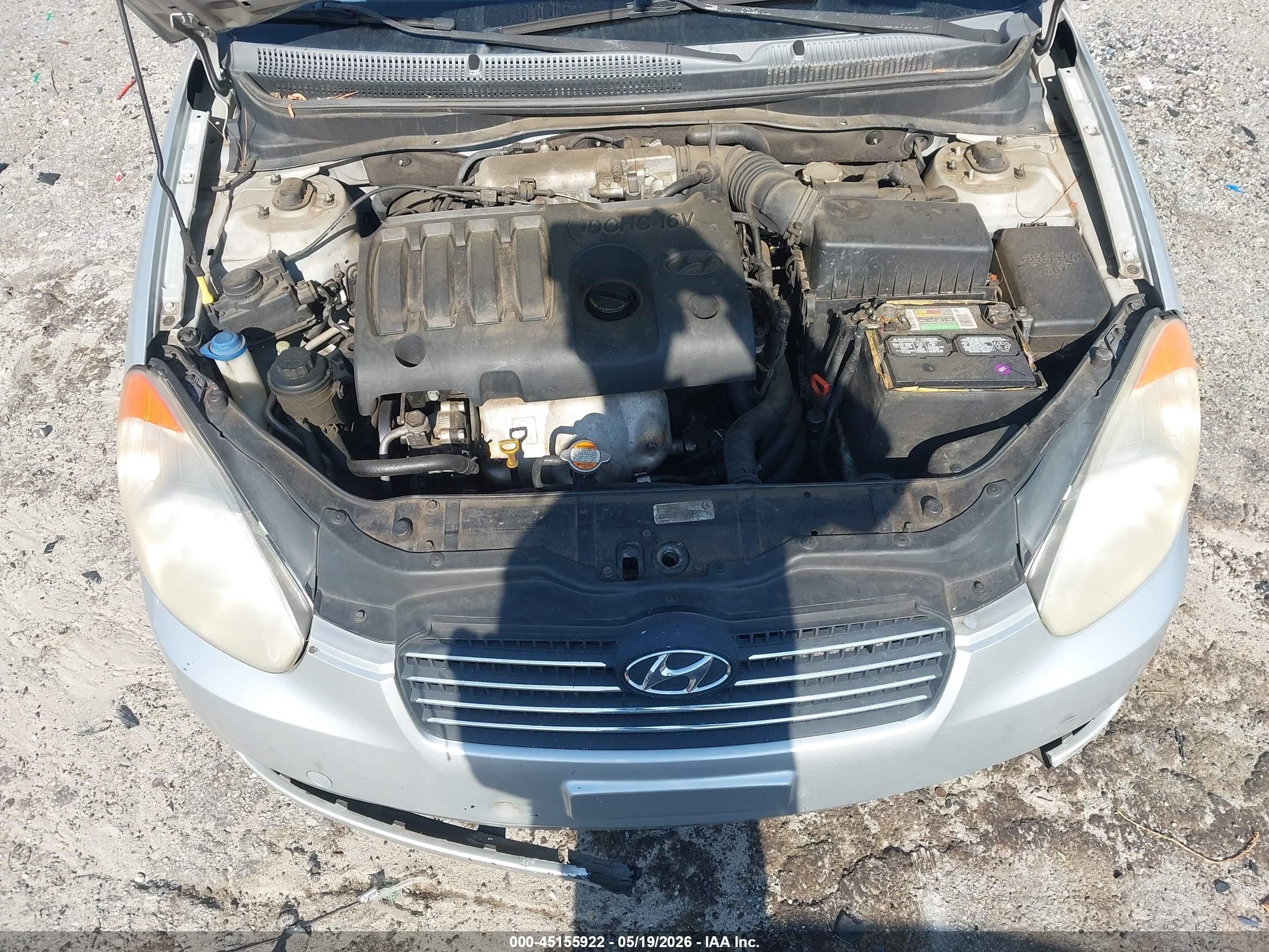2009 Hyundai Accent Gls Серебряный vin: KMHCN46C89U319381