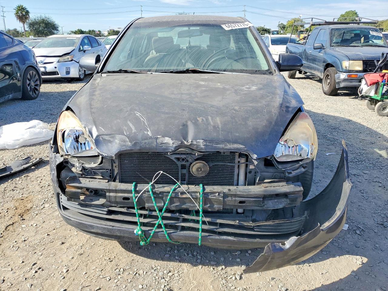 2007 Hyundai Accent Gls Серый vin: KMHCN46C97U141851