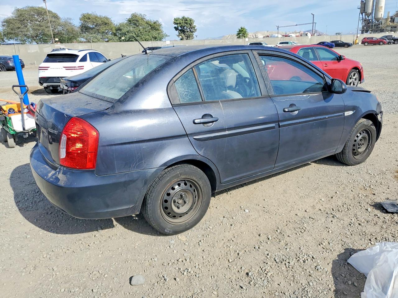 2007 Hyundai Accent Gls Серый vin: KMHCN46C97U141851