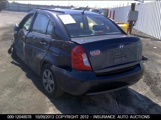 2007 Hyundai Accent Gls 4-door vin: KMHCN46C97U146516