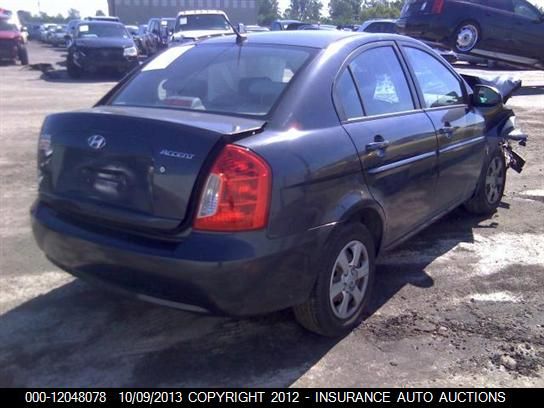 2007 Hyundai Accent Gls 4-door vin: KMHCN46C97U146516