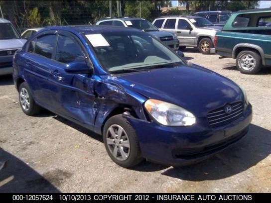 2008 Hyundai Accent Gls 4-door vin: KMHCN46C98U258699
