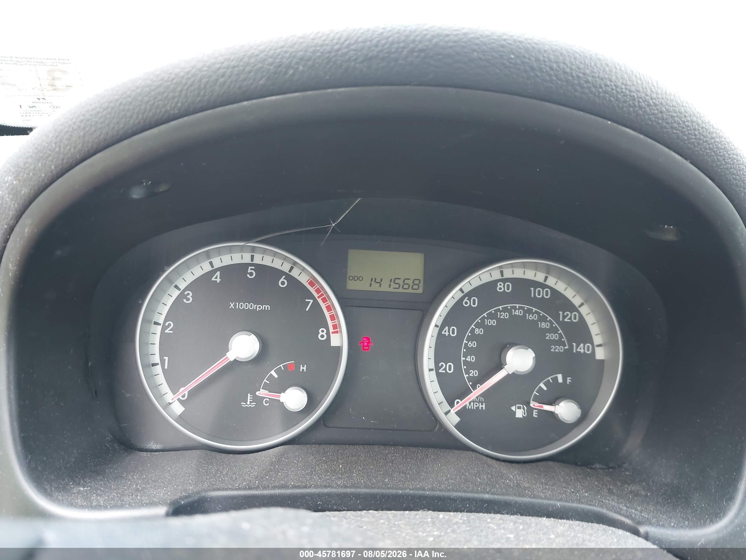 2008 Hyundai Accent Gls Серебряный vin: KMHCN46C98U258797