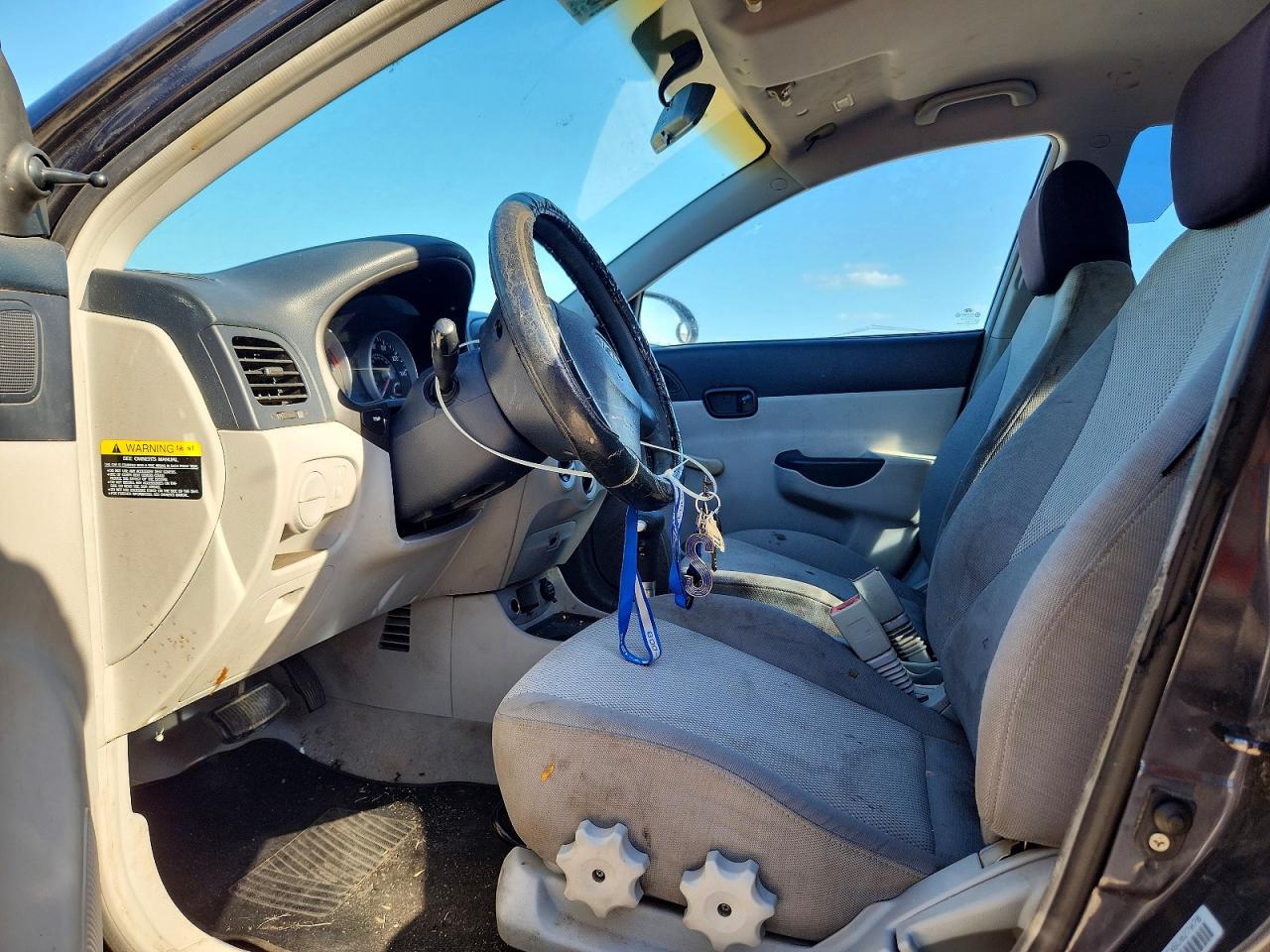 2006 Hyundai Accent Gls Gray vin: KMHCN46CX6U027078