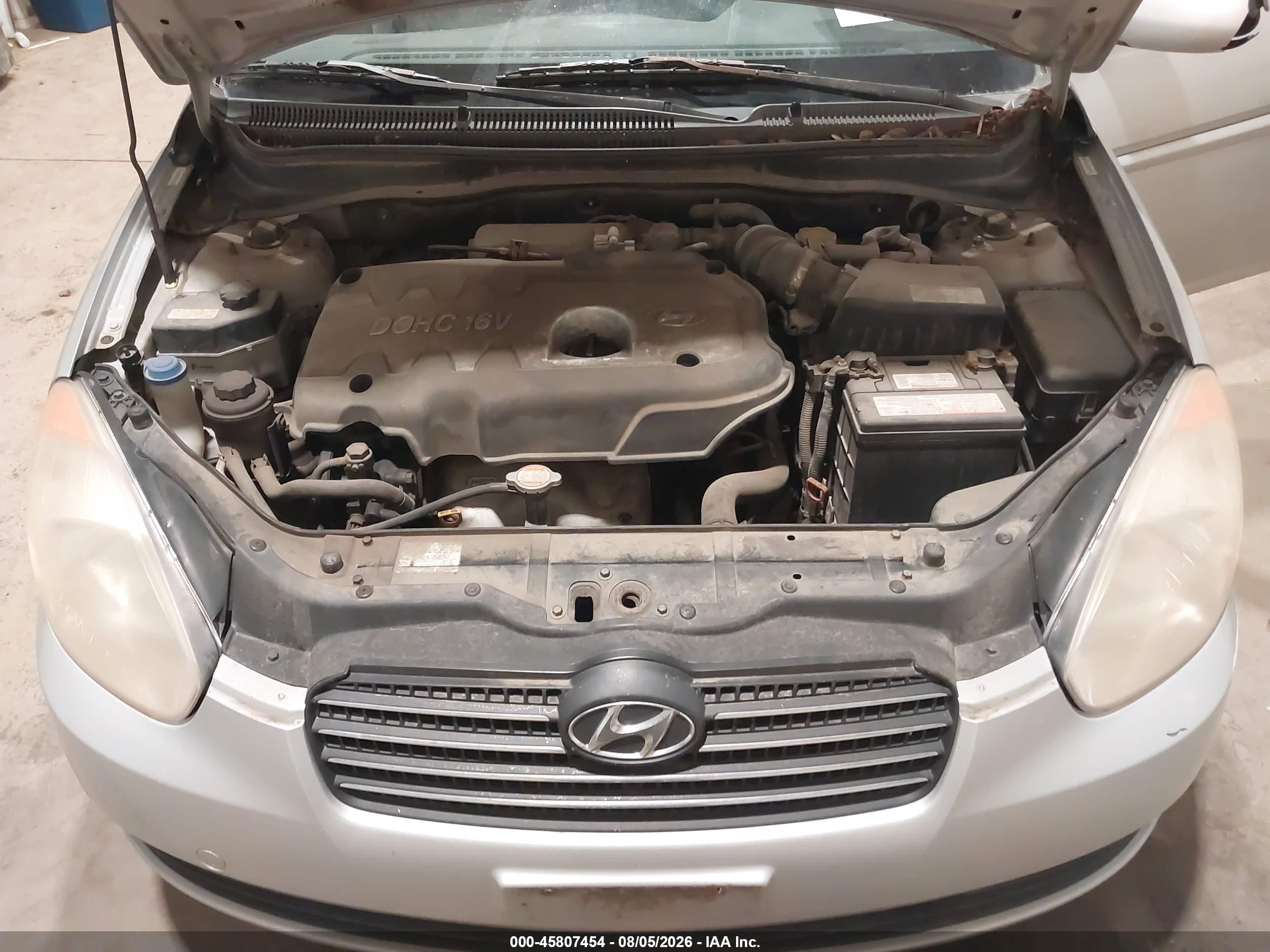 2006 Hyundai Accent Gls Gray vin: KMHCN46CX6U048254