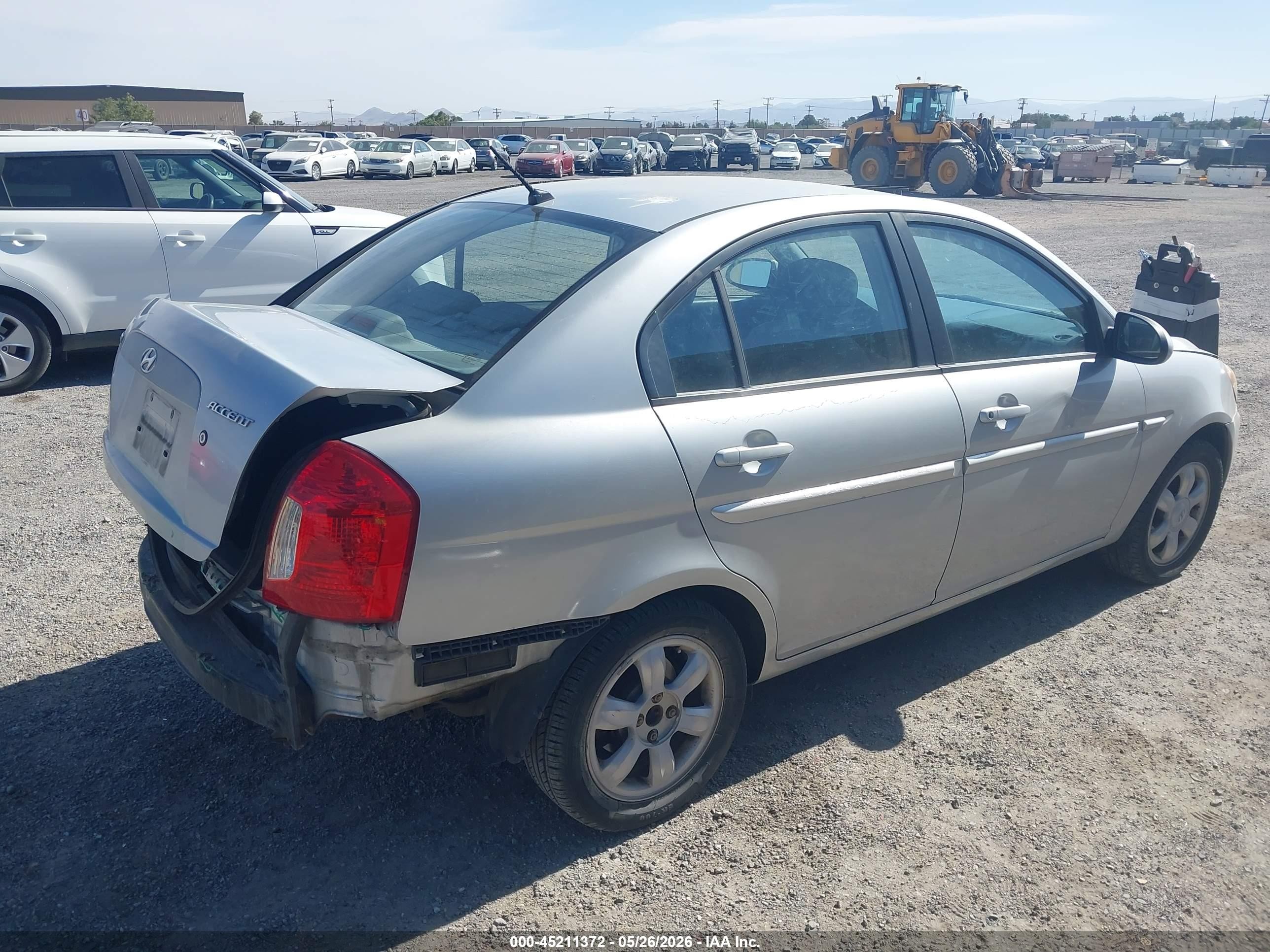 2006 Hyundai Accent Gls Silver vin: KMHCN46CX6U050277