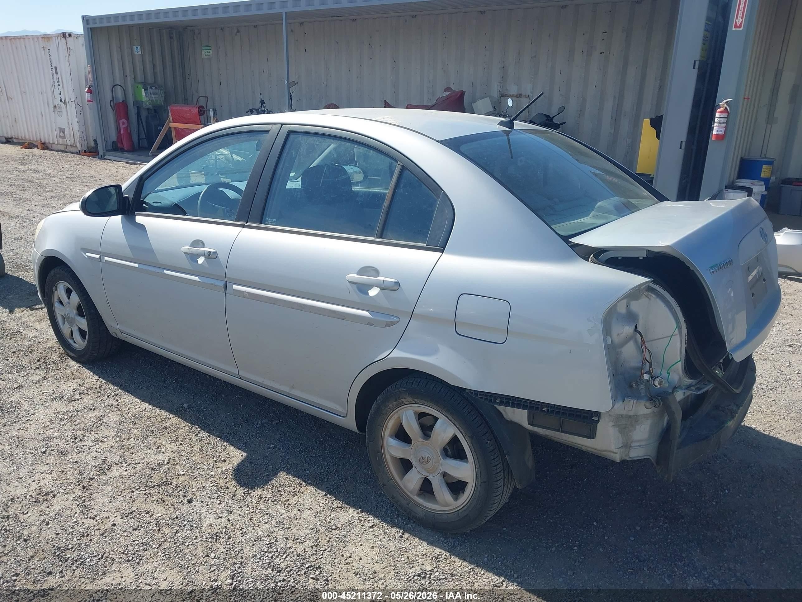2006 Hyundai Accent Gls Silver vin: KMHCN46CX6U050277