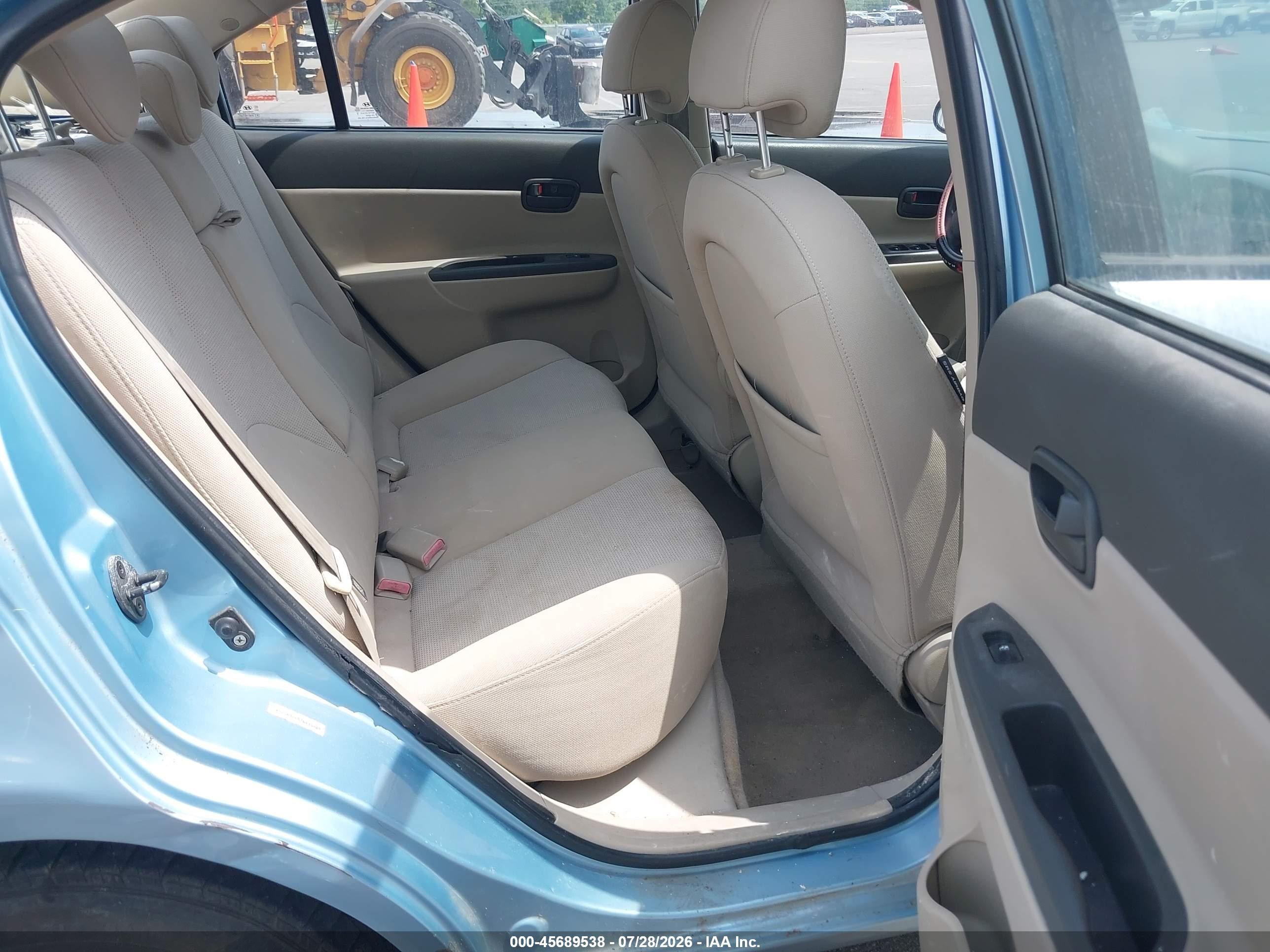 2007 Hyundai Accent Gls Blue vin: KMHCN46CX7U142829