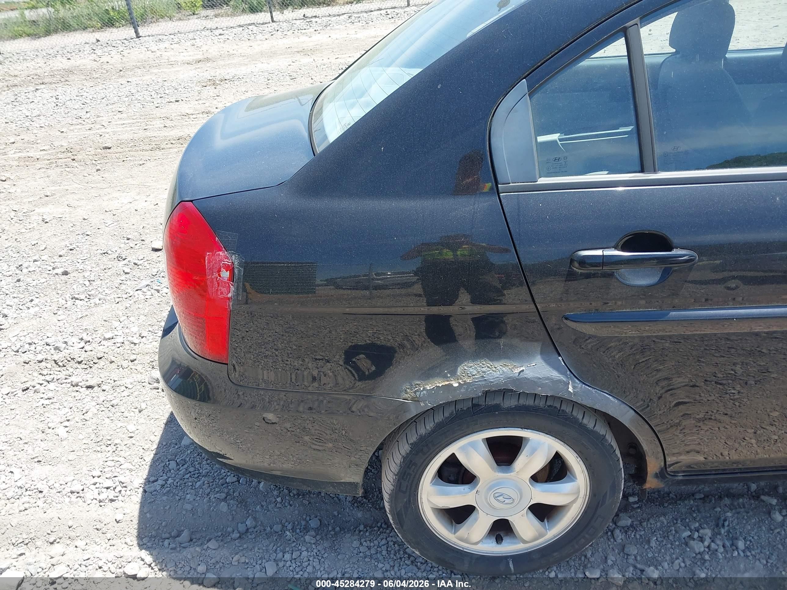 2007 Hyundai Accent Gls Черный vin: KMHCN46CX7U144192