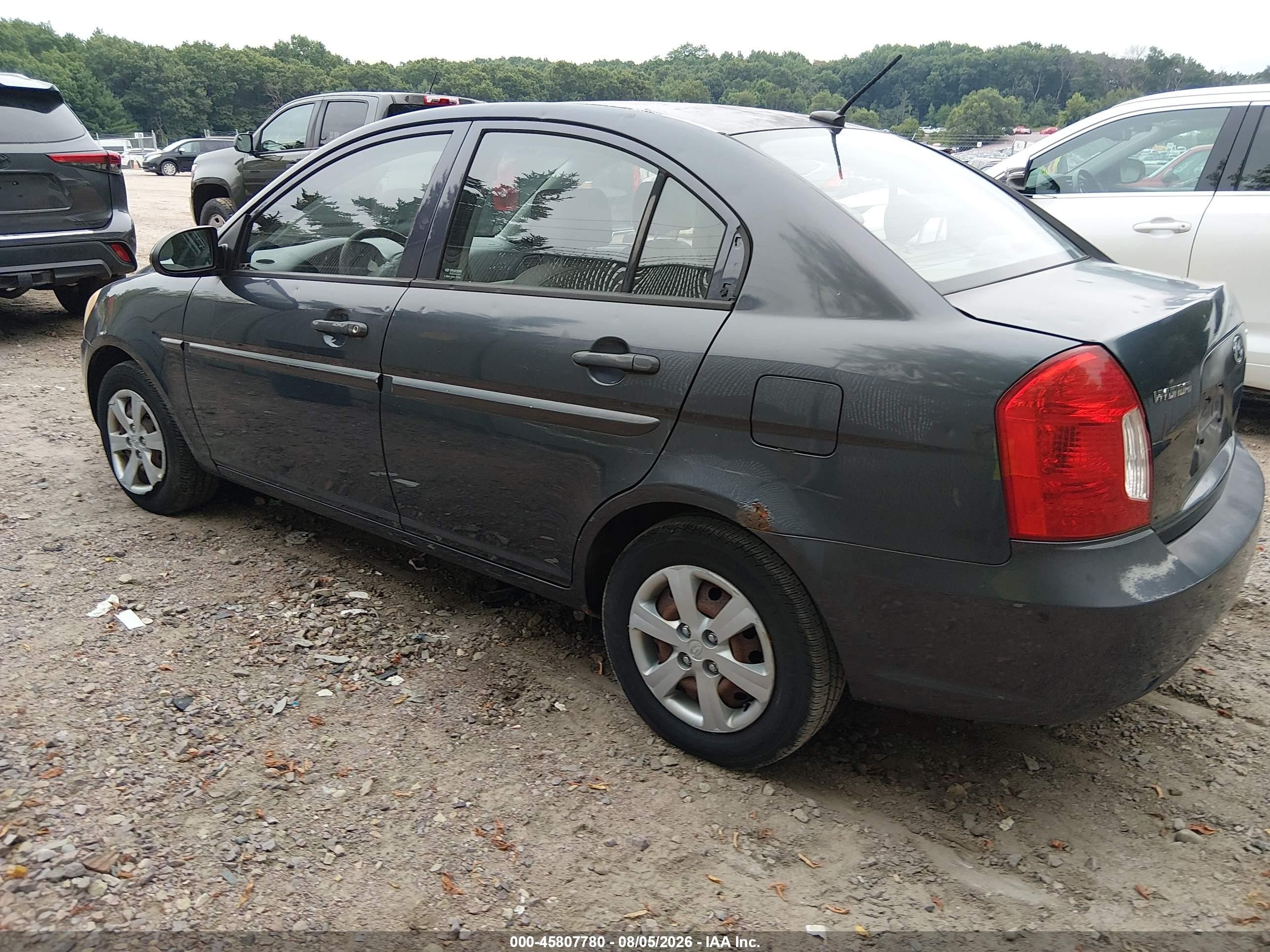 2008 Hyundai Accent Gls Dark Blue vin: KMHCN46CX8U230460