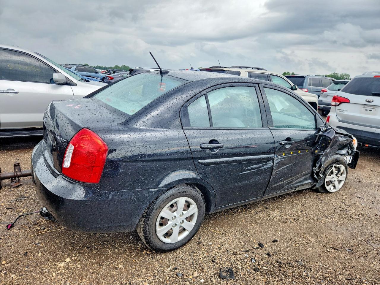 2010 Hyundai Accent Gls Black vin: KMHCN4AC0AU431233