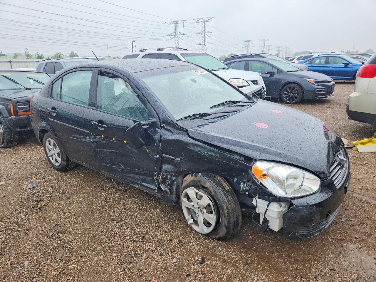 2010 Hyundai Accent Gls Black vin: KMHCN4AC0AU431233
