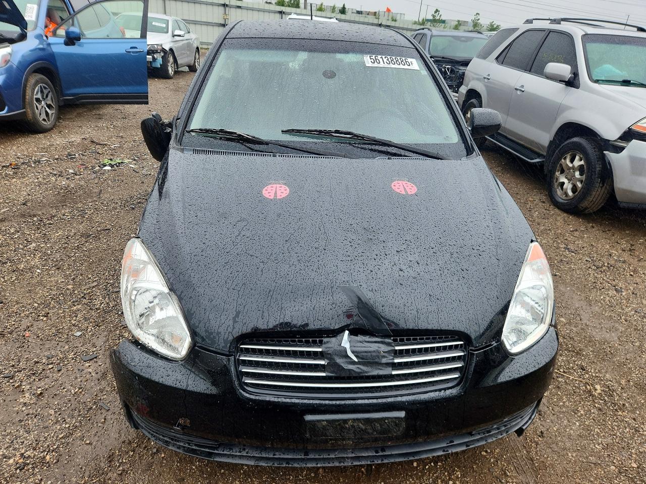 2010 Hyundai Accent Gls Black vin: KMHCN4AC0AU431233