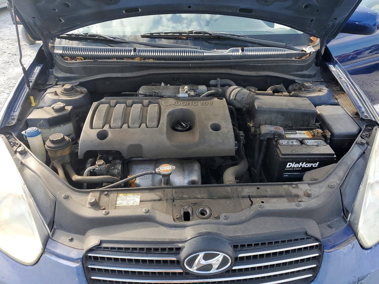 2010 Hyundai Accent Blue vin: KMHCN4AC0AU464801