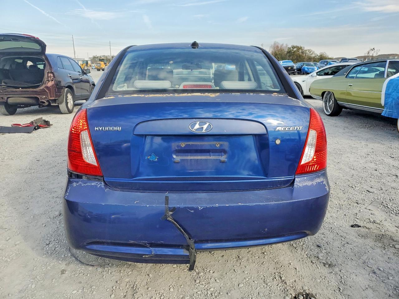 2010 Hyundai Accent Blue vin: KMHCN4AC0AU464801