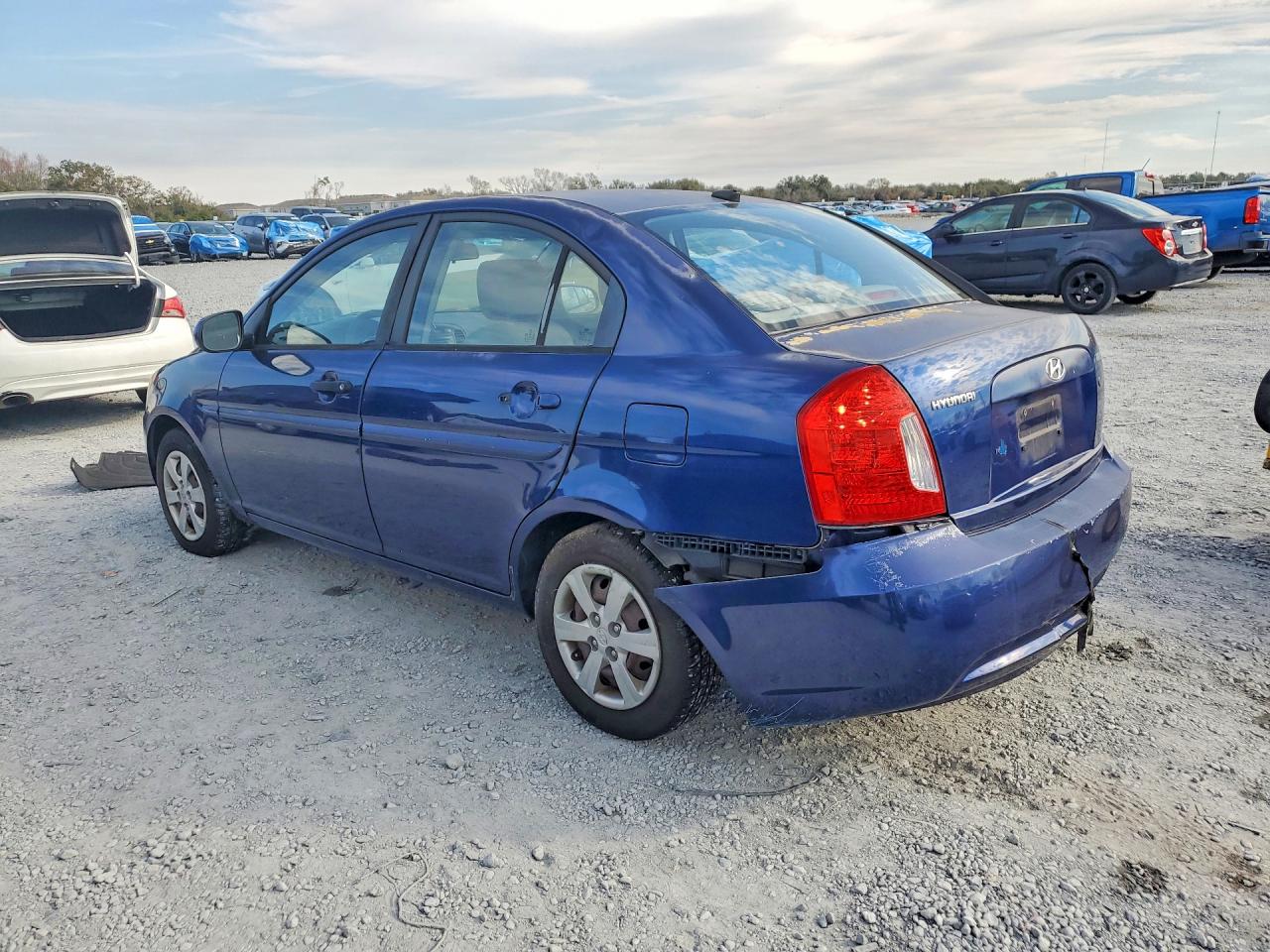 2010 Hyundai Accent Blue vin: KMHCN4AC0AU464801