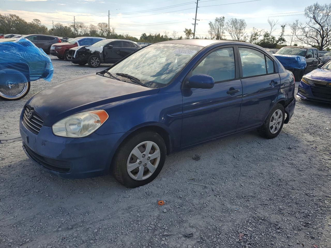 2010 Hyundai Accent Blue vin: KMHCN4AC0AU464801