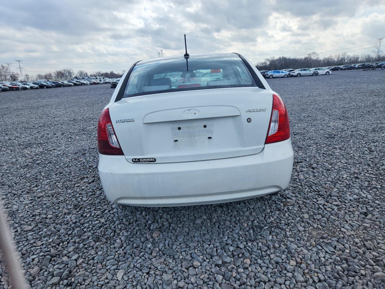 2010 Hyundai Accent Gls White vin: KMHCN4AC0AU486538