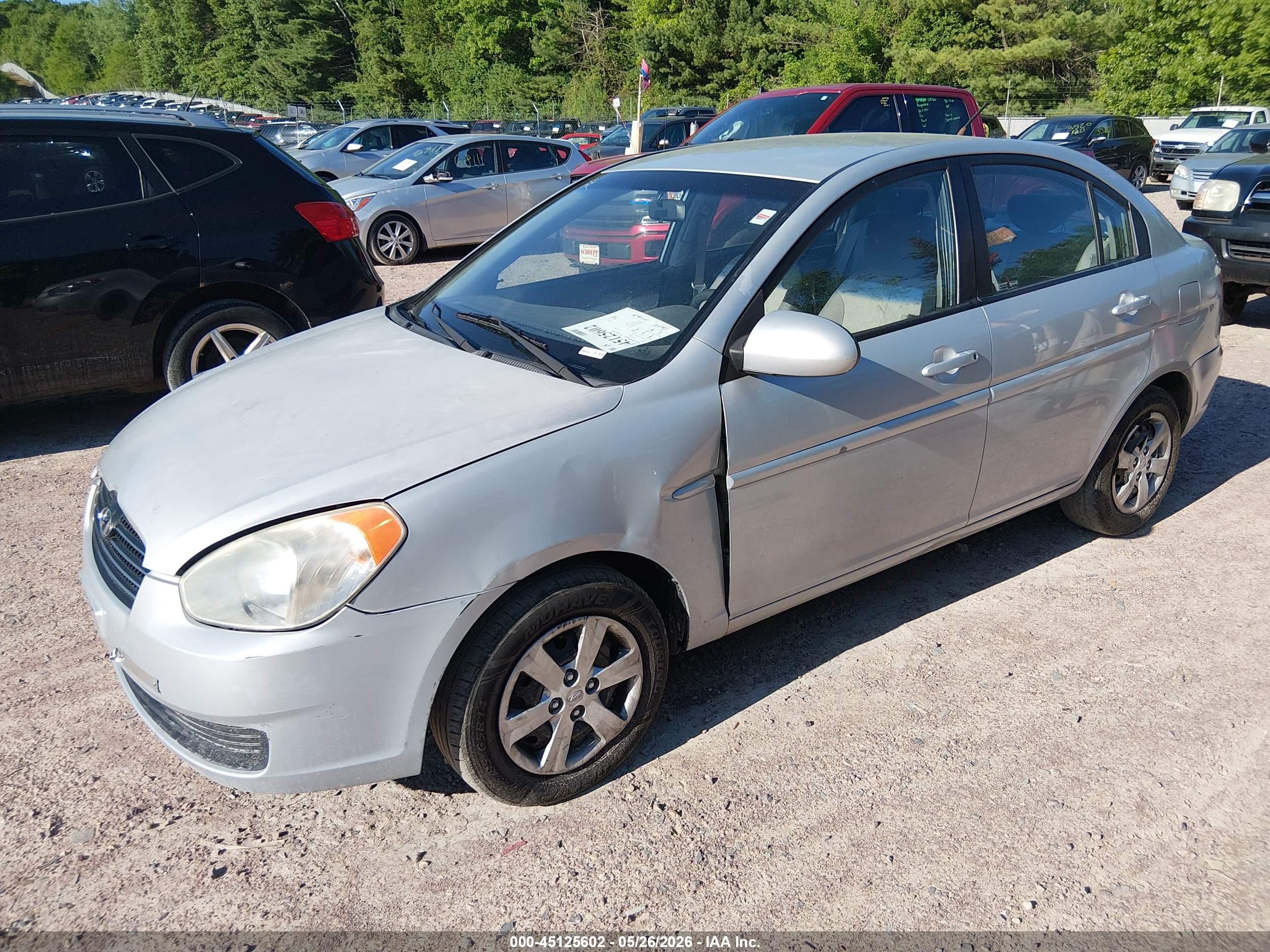 2011 Hyundai Accent Gls Серебряный vin: KMHCN4AC0BU571526