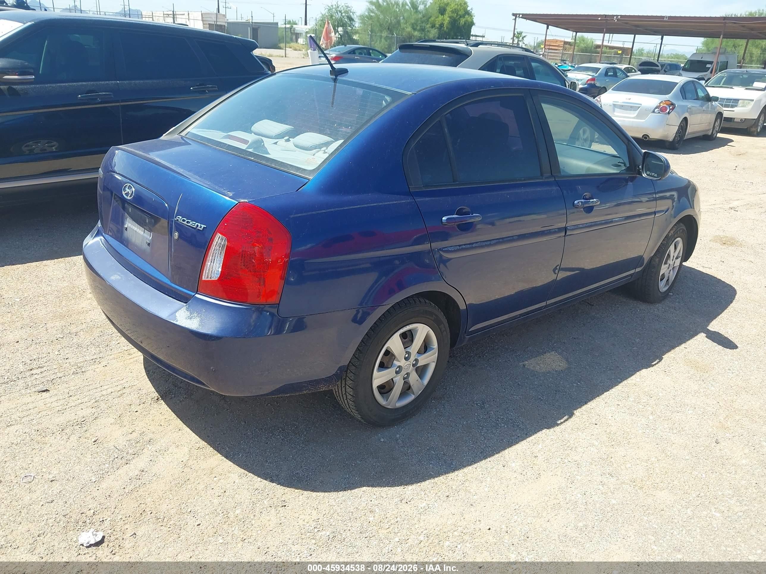 2011 Hyundai Accent Gls Blue vin: KMHCN4AC0BU613144