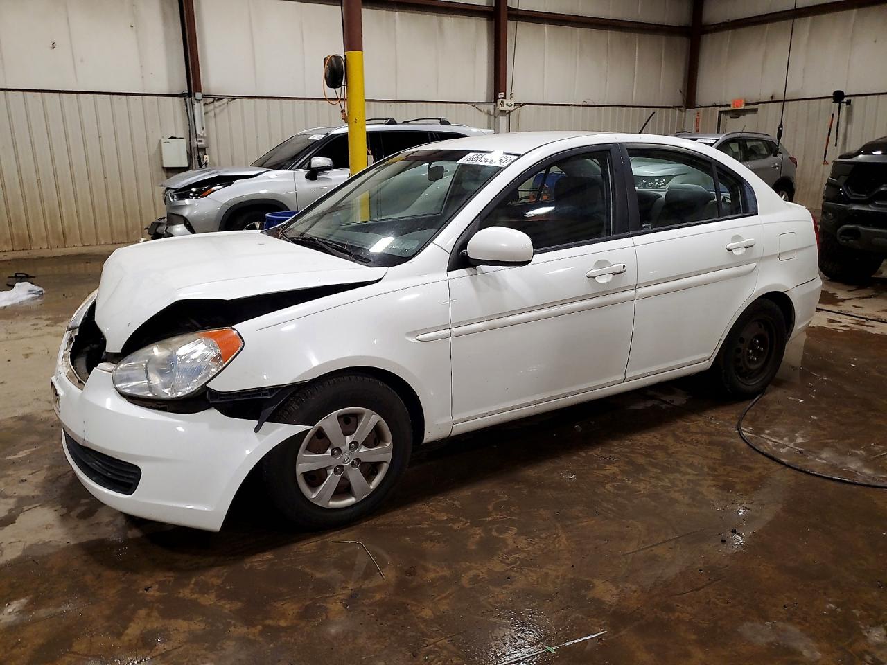 2010 Hyundai Accent Gls White vin: KMHCN4AC1AU420063