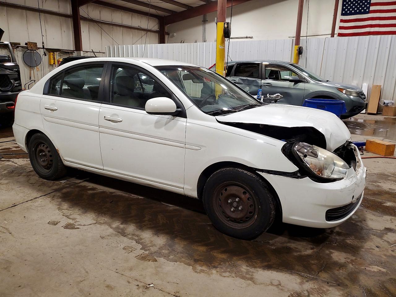 2010 Hyundai Accent Gls White vin: KMHCN4AC1AU420063