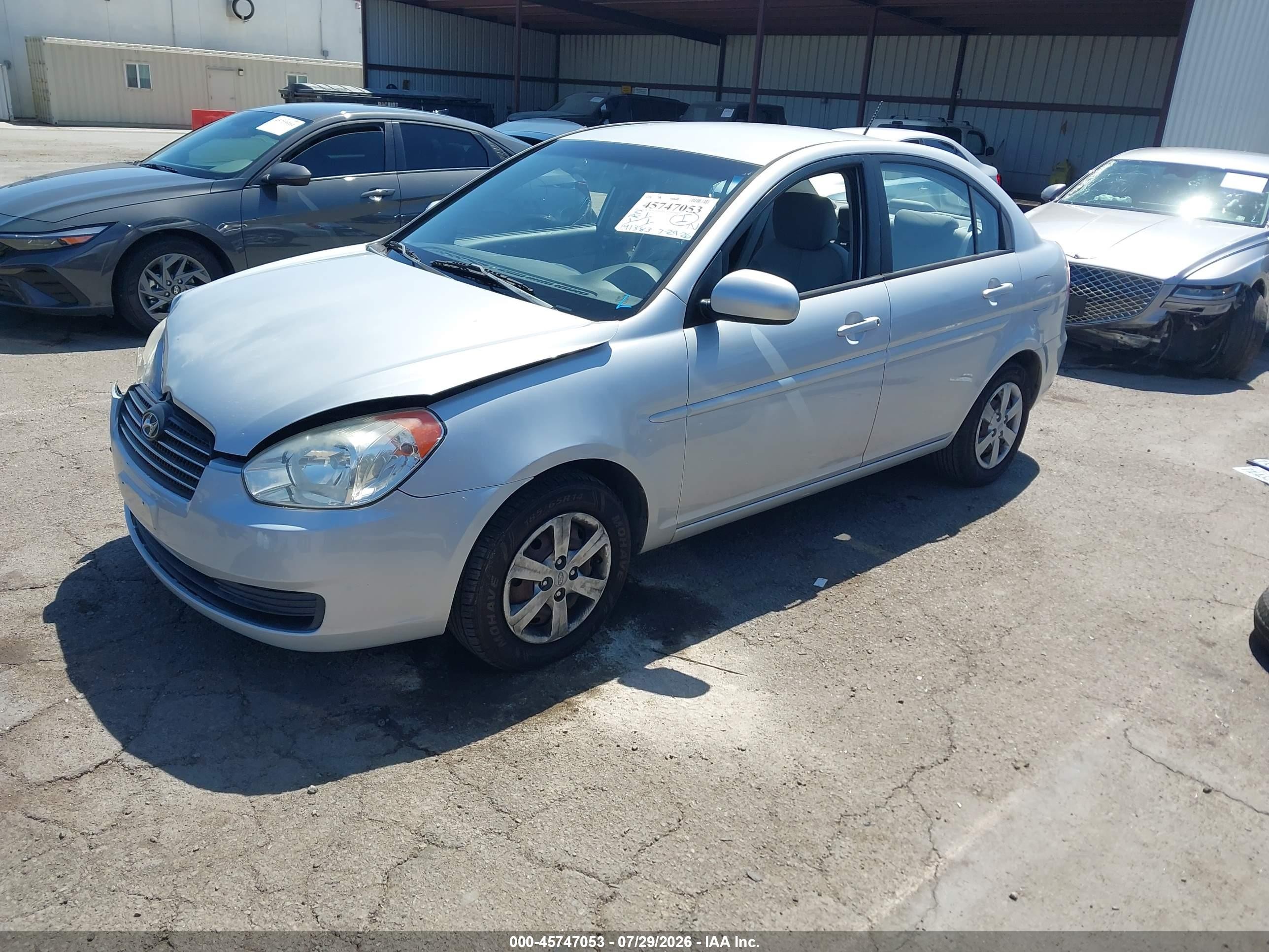 2010 Hyundai Accent Gls Silver vin: KMHCN4AC1AU445772