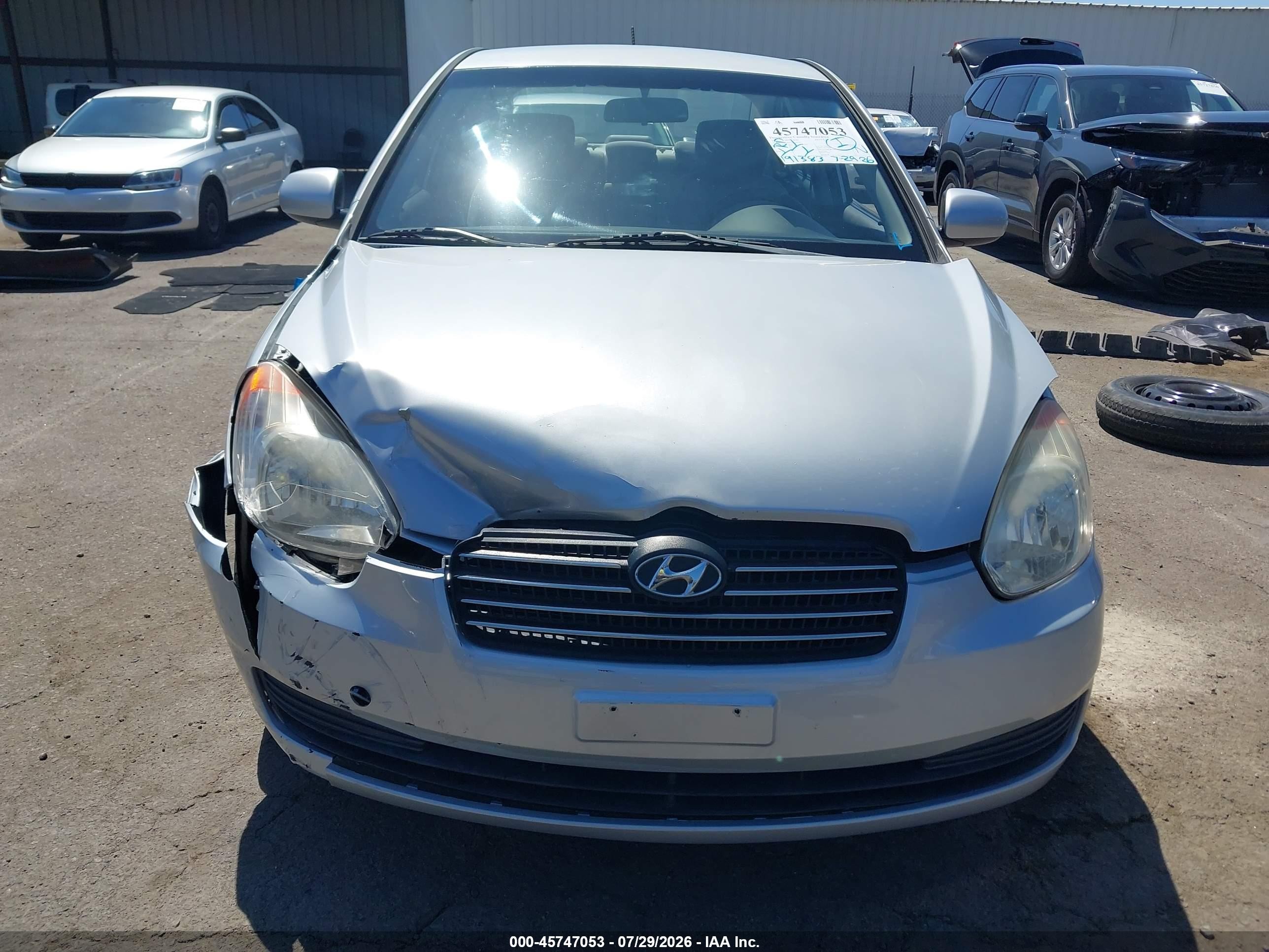2010 Hyundai Accent Gls Silver vin: KMHCN4AC1AU445772