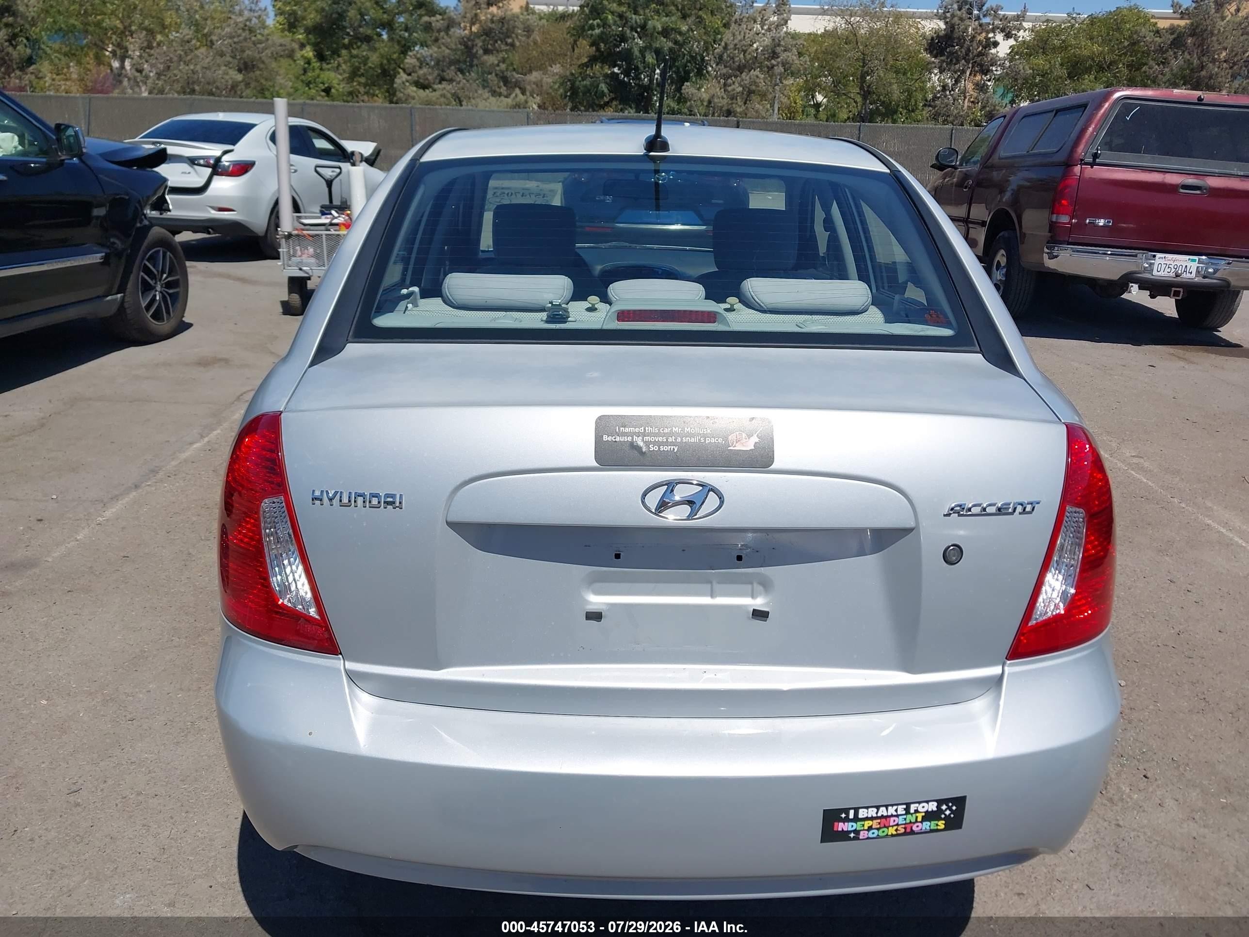 2010 Hyundai Accent Gls Silver vin: KMHCN4AC1AU445772