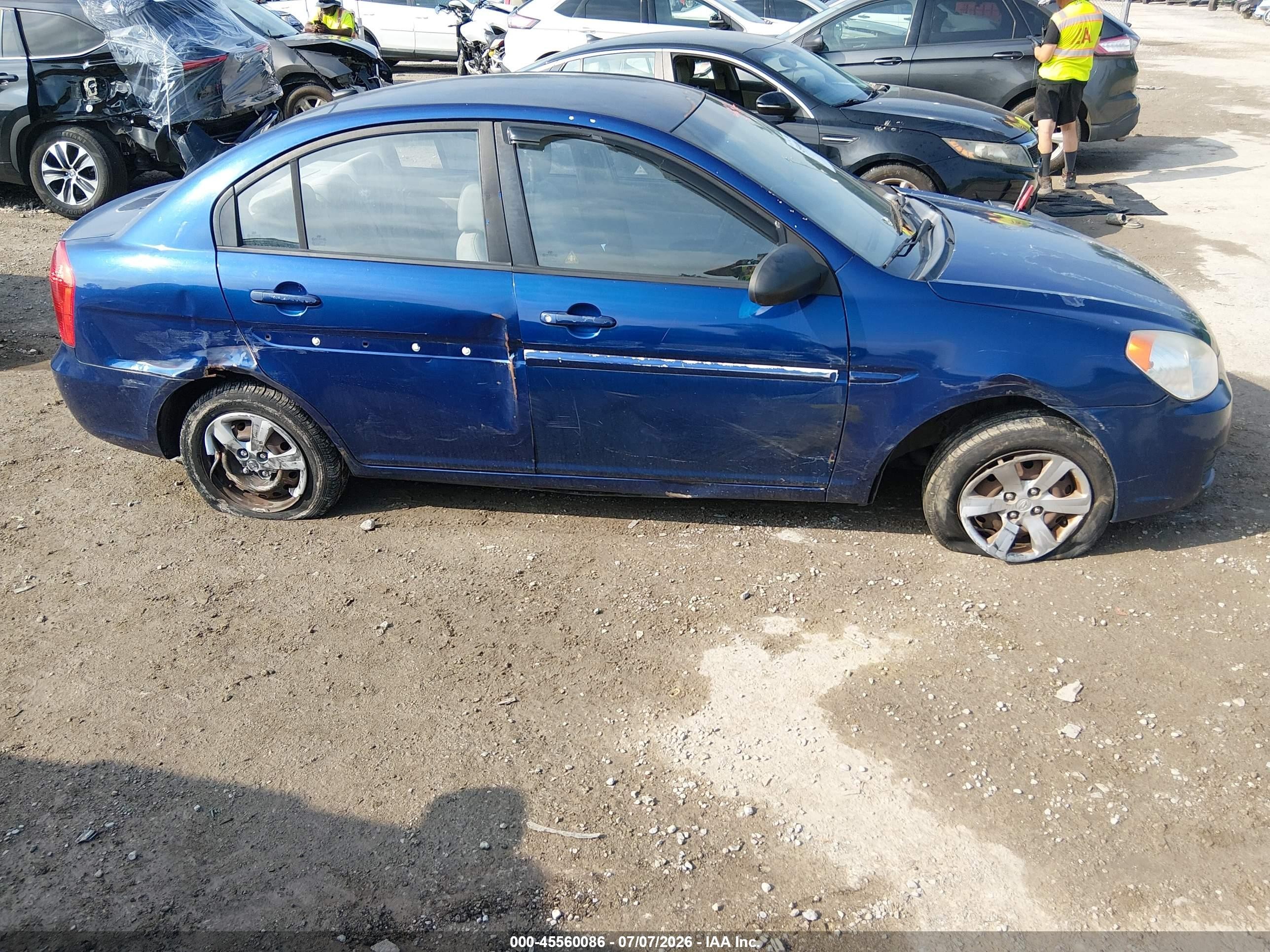 2011 Hyundai Accent Gls Blue vin: KMHCN4AC1BU617624