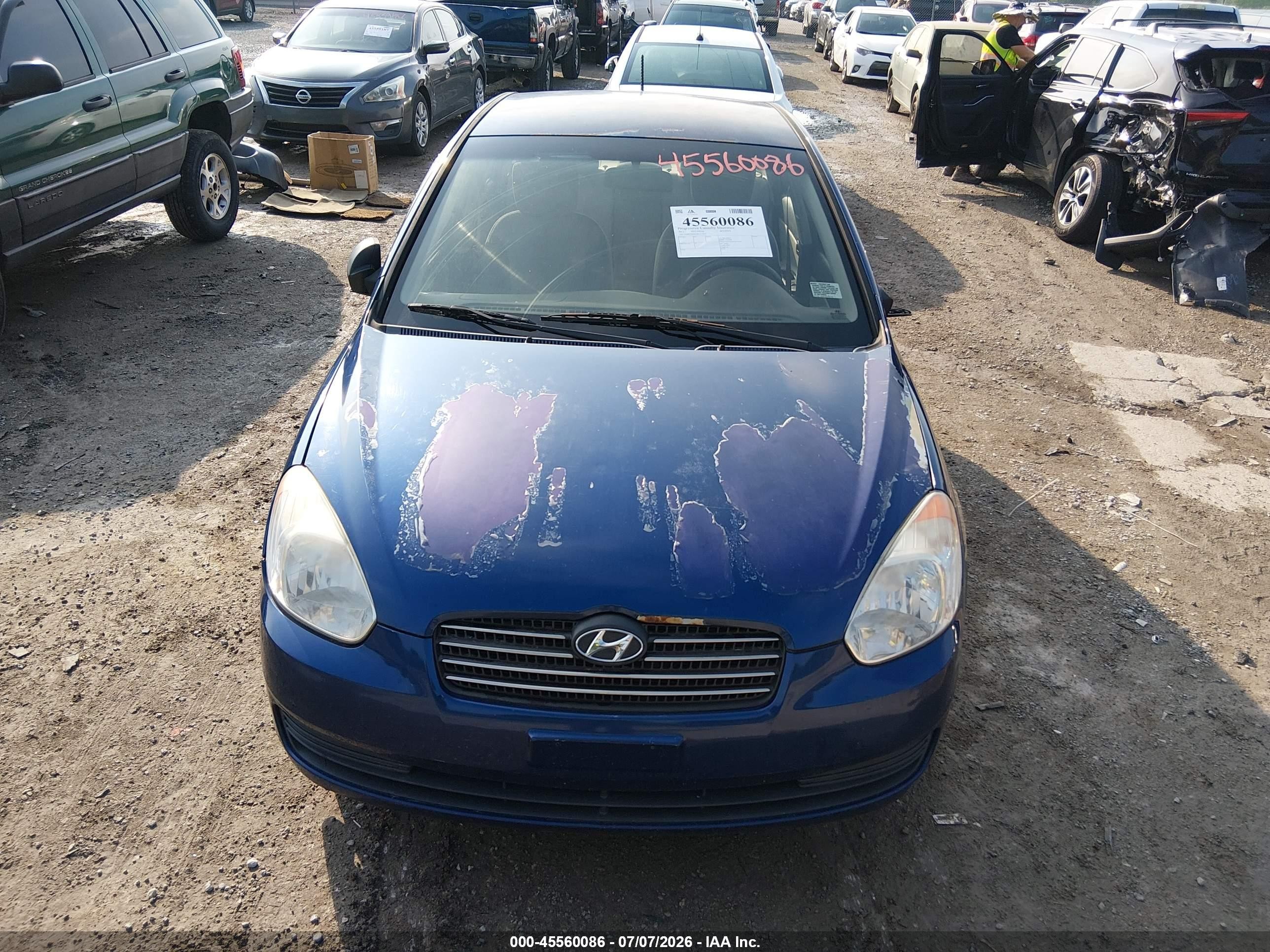 2011 Hyundai Accent Gls Blue vin: KMHCN4AC1BU617624