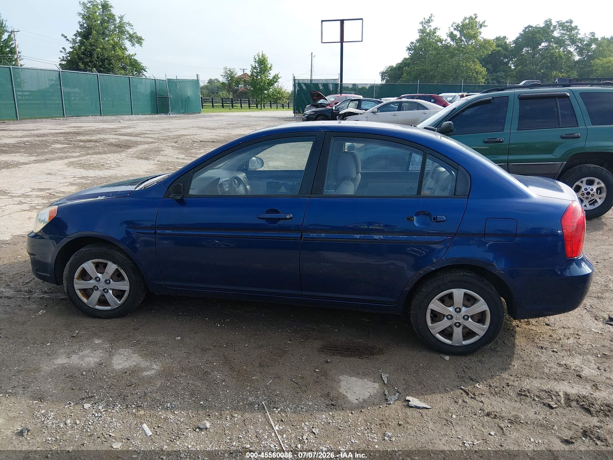2011 Hyundai Accent Gls Blue vin: KMHCN4AC1BU617624