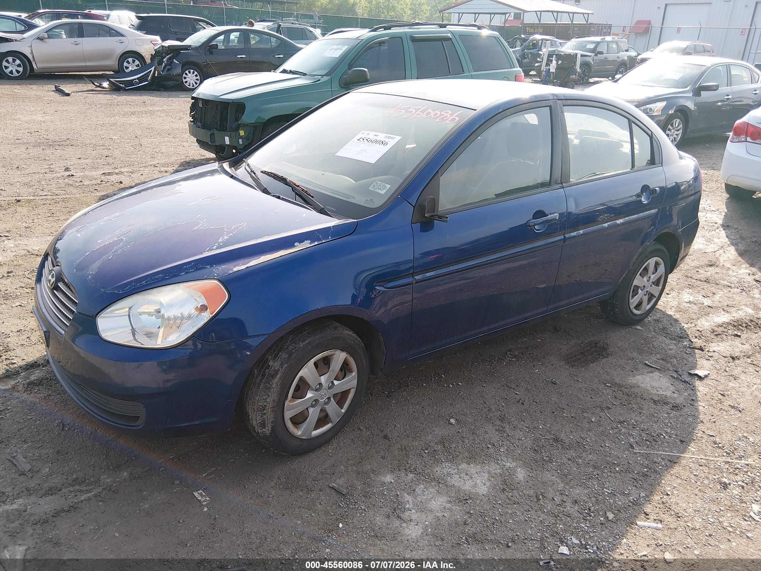 2011 Hyundai Accent Gls Blue vin: KMHCN4AC1BU617624