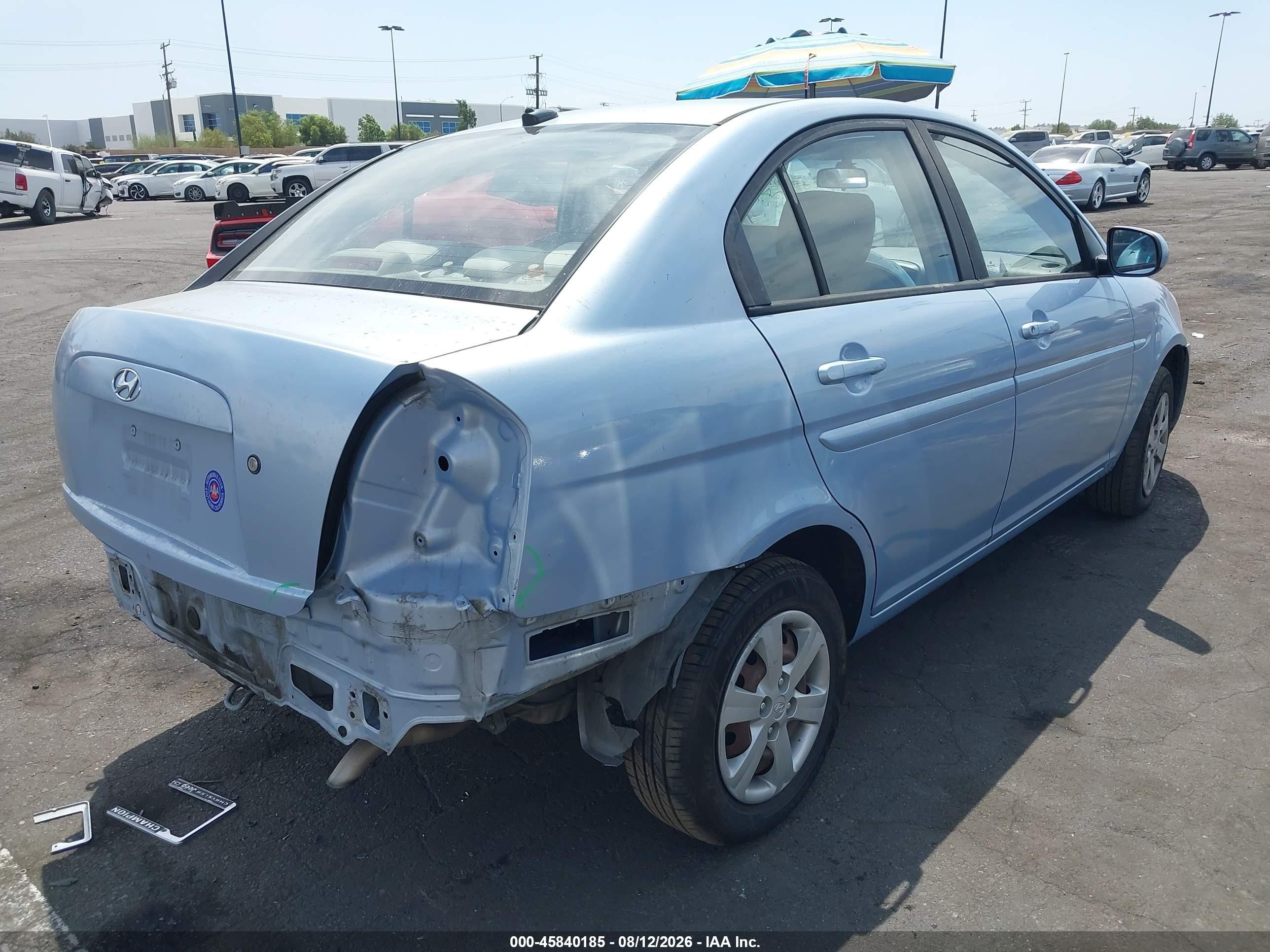 2011 Hyundai Accent Gls Blue vin: KMHCN4AC2BU621360