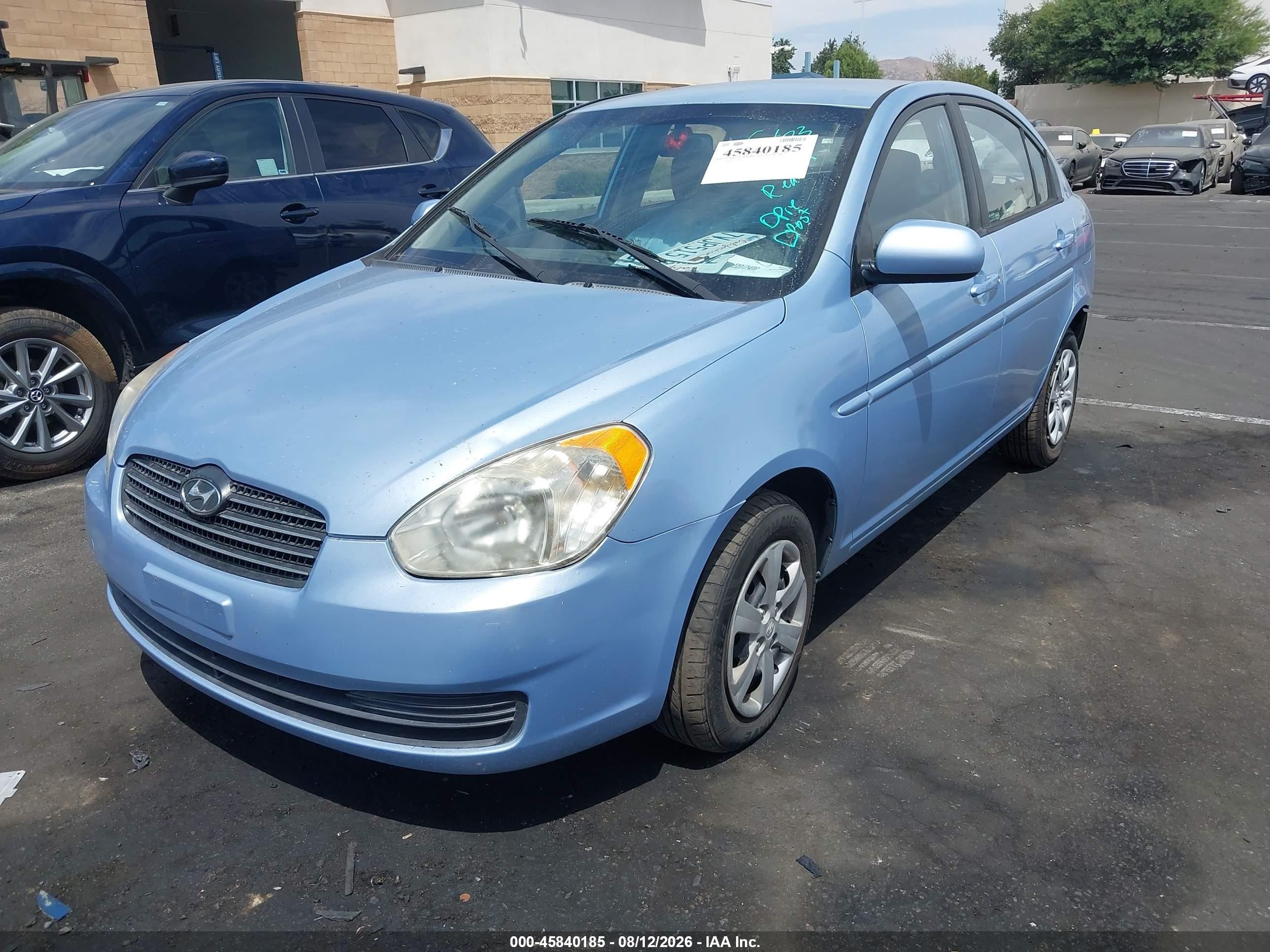 2011 Hyundai Accent Gls Blue vin: KMHCN4AC2BU621360