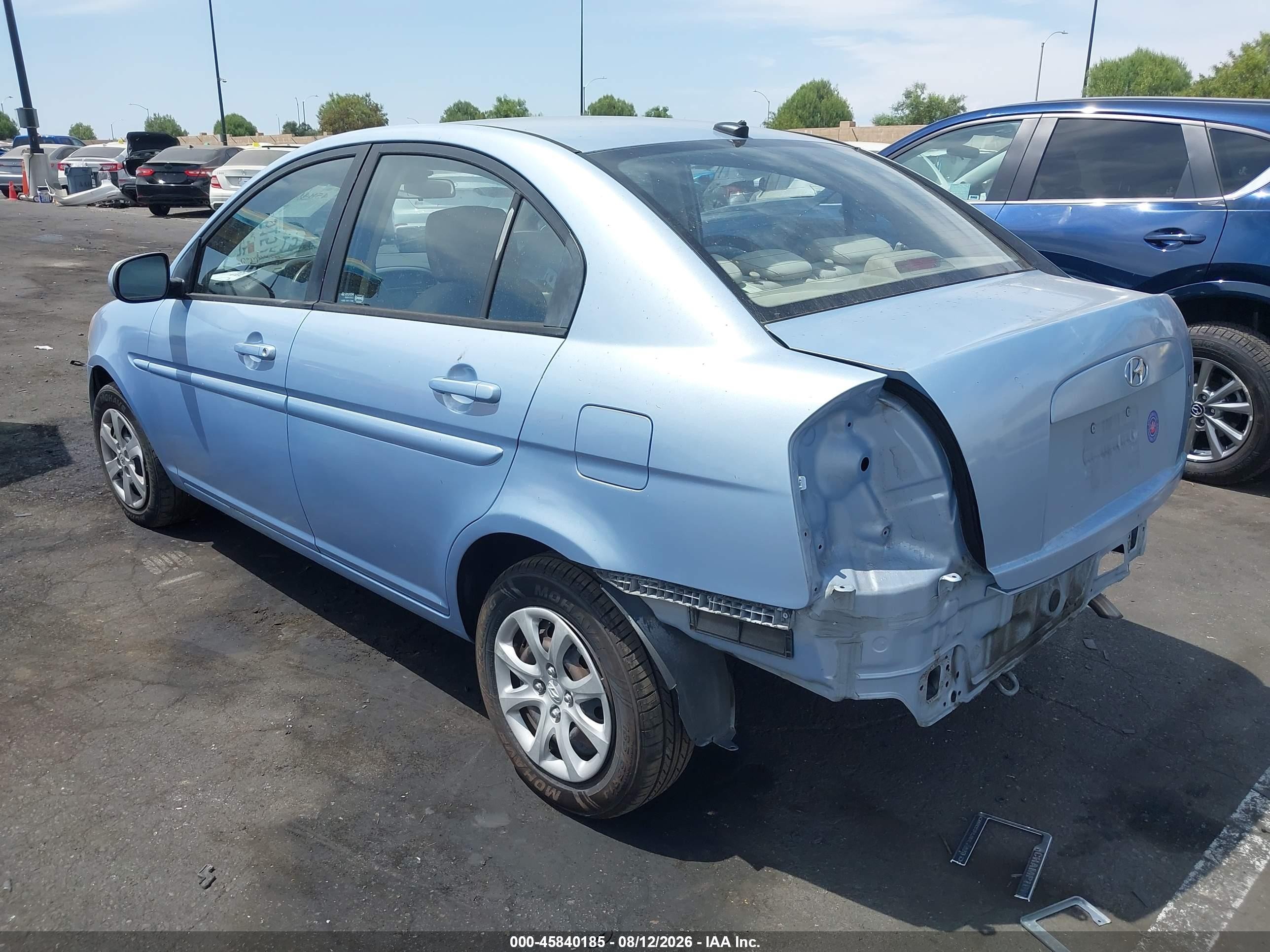 2011 Hyundai Accent Gls Blue vin: KMHCN4AC2BU621360