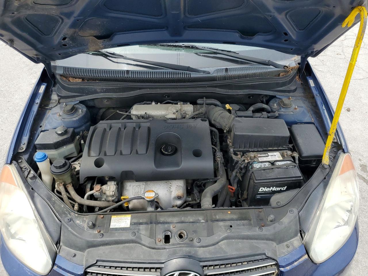 2010 Hyundai Accent Gls Blue vin: KMHCN4AC3AU494908