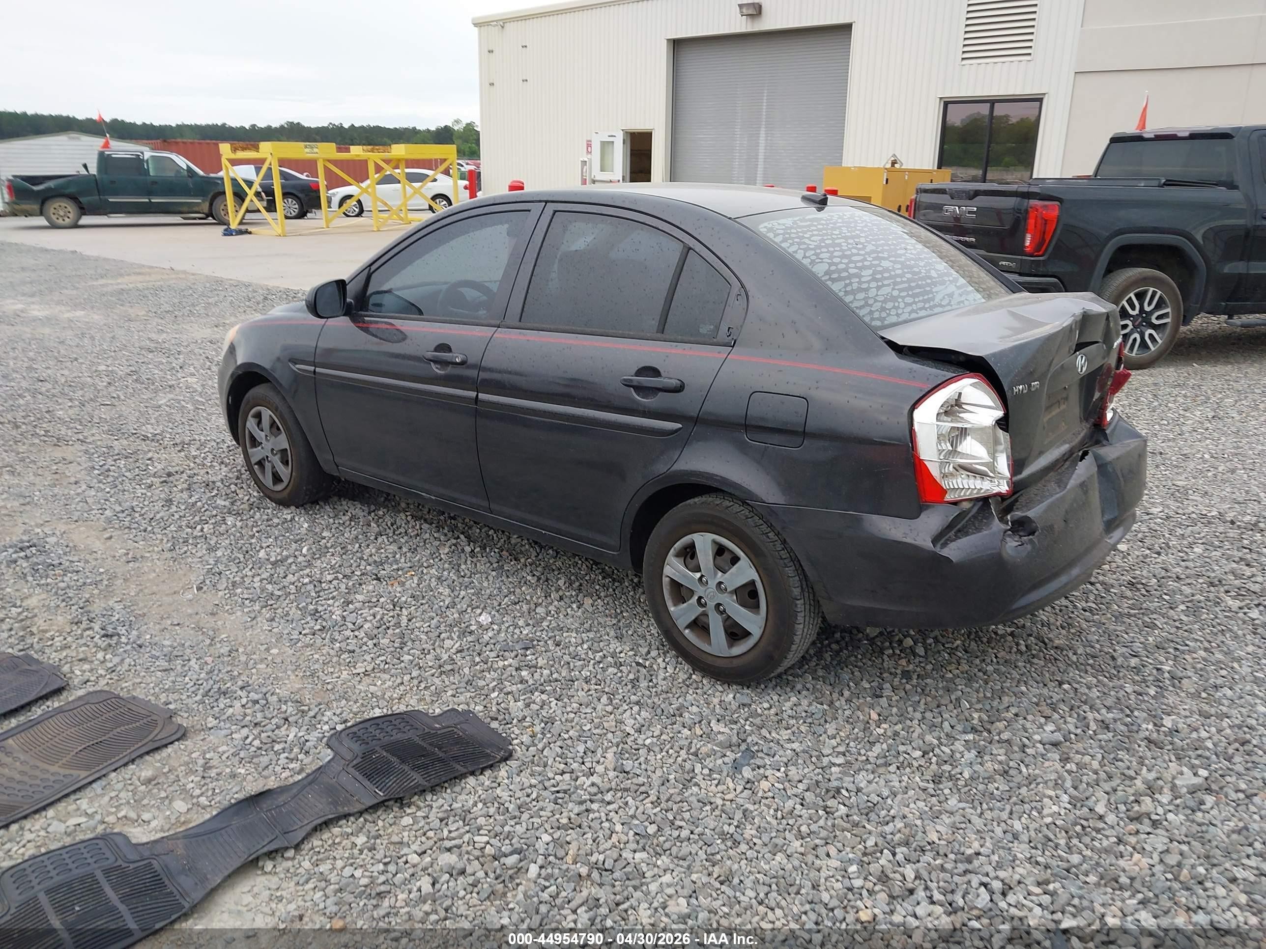 2010 Hyundai Accent Gls Black vin: KMHCN4AC3AU501260