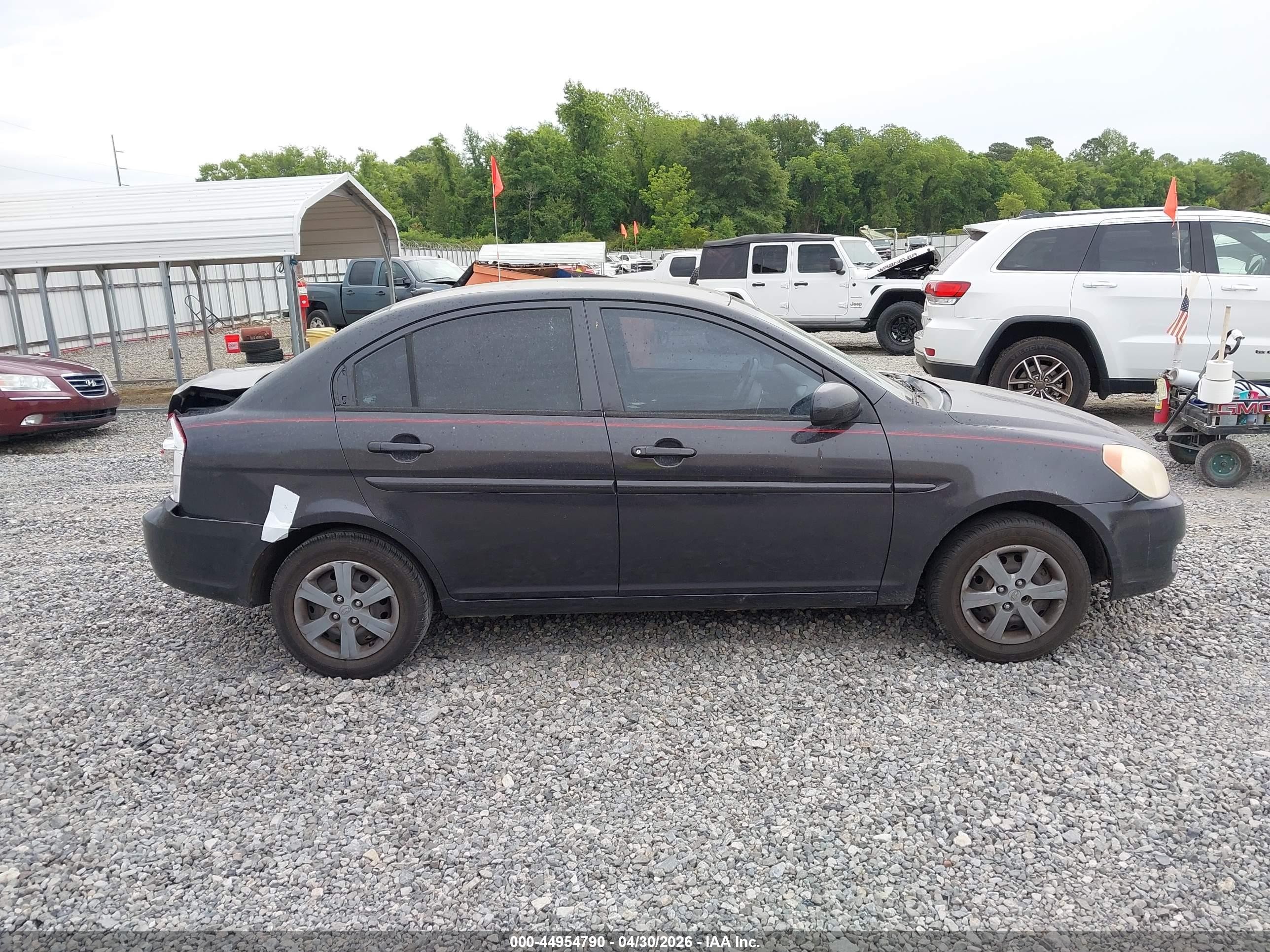 2010 Hyundai Accent Gls Black vin: KMHCN4AC3AU501260