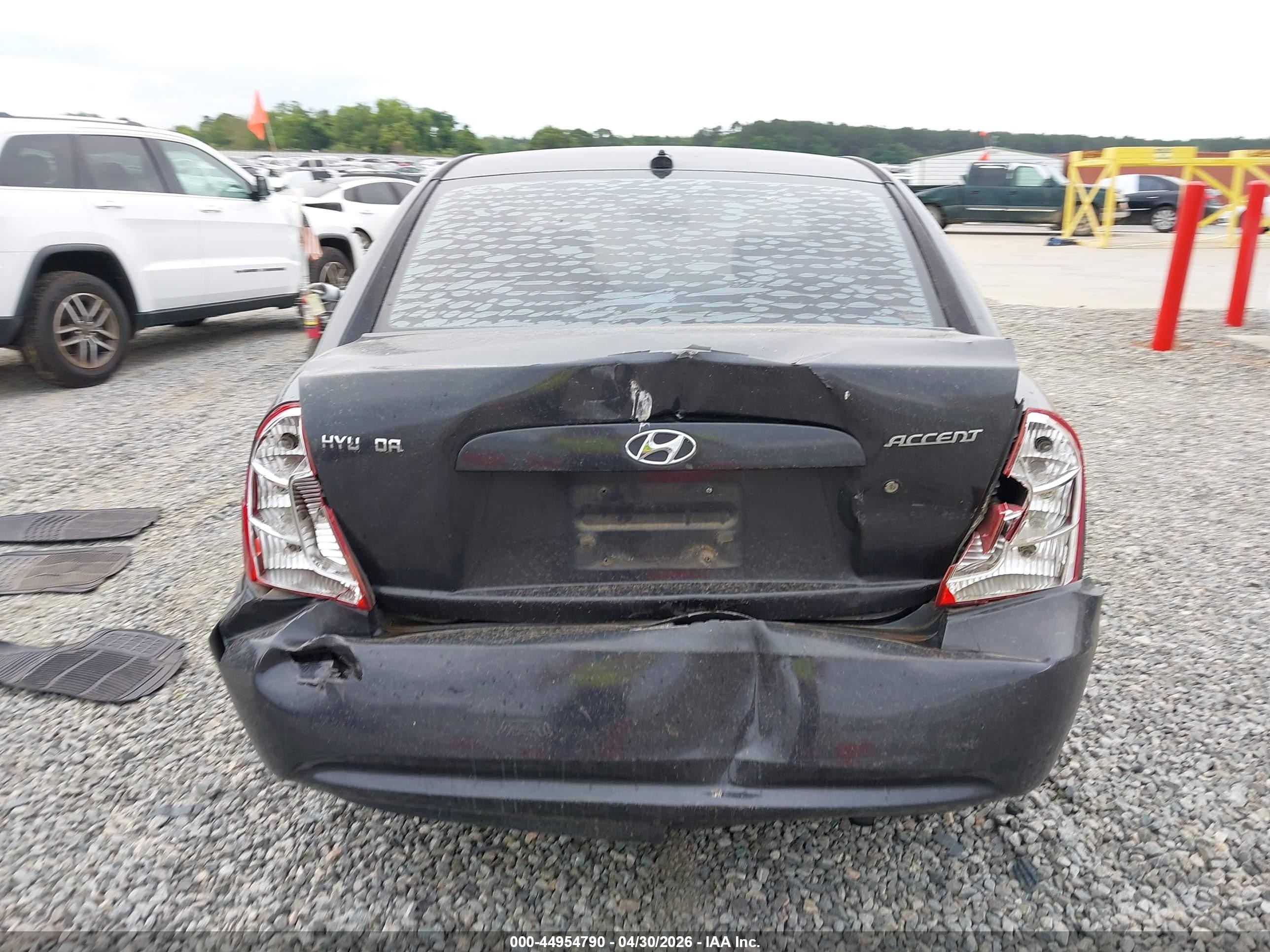 2010 Hyundai Accent Gls Black vin: KMHCN4AC3AU501260