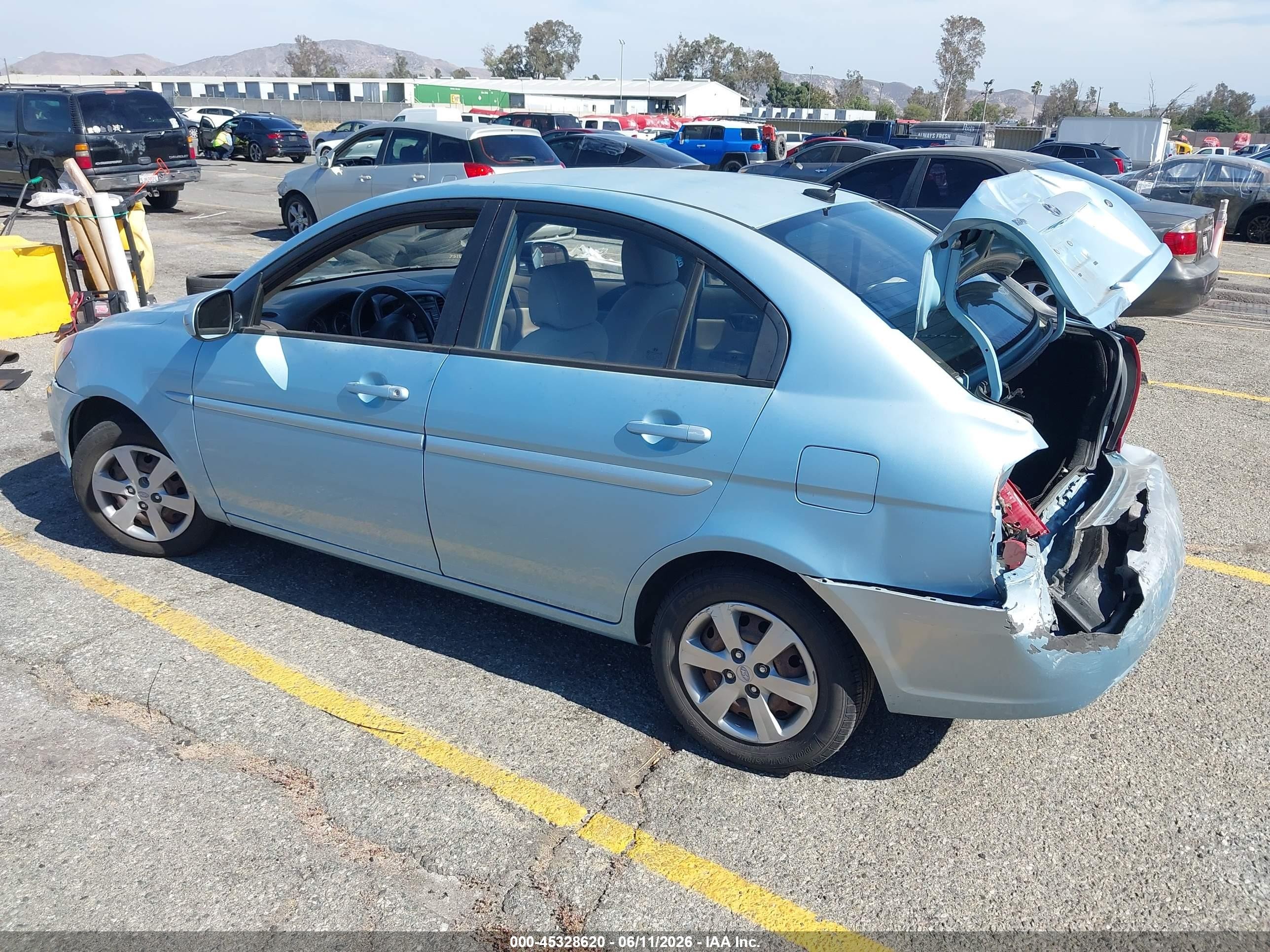 2011 Hyundai Accent Gls Синий vin: KMHCN4AC3BU597893