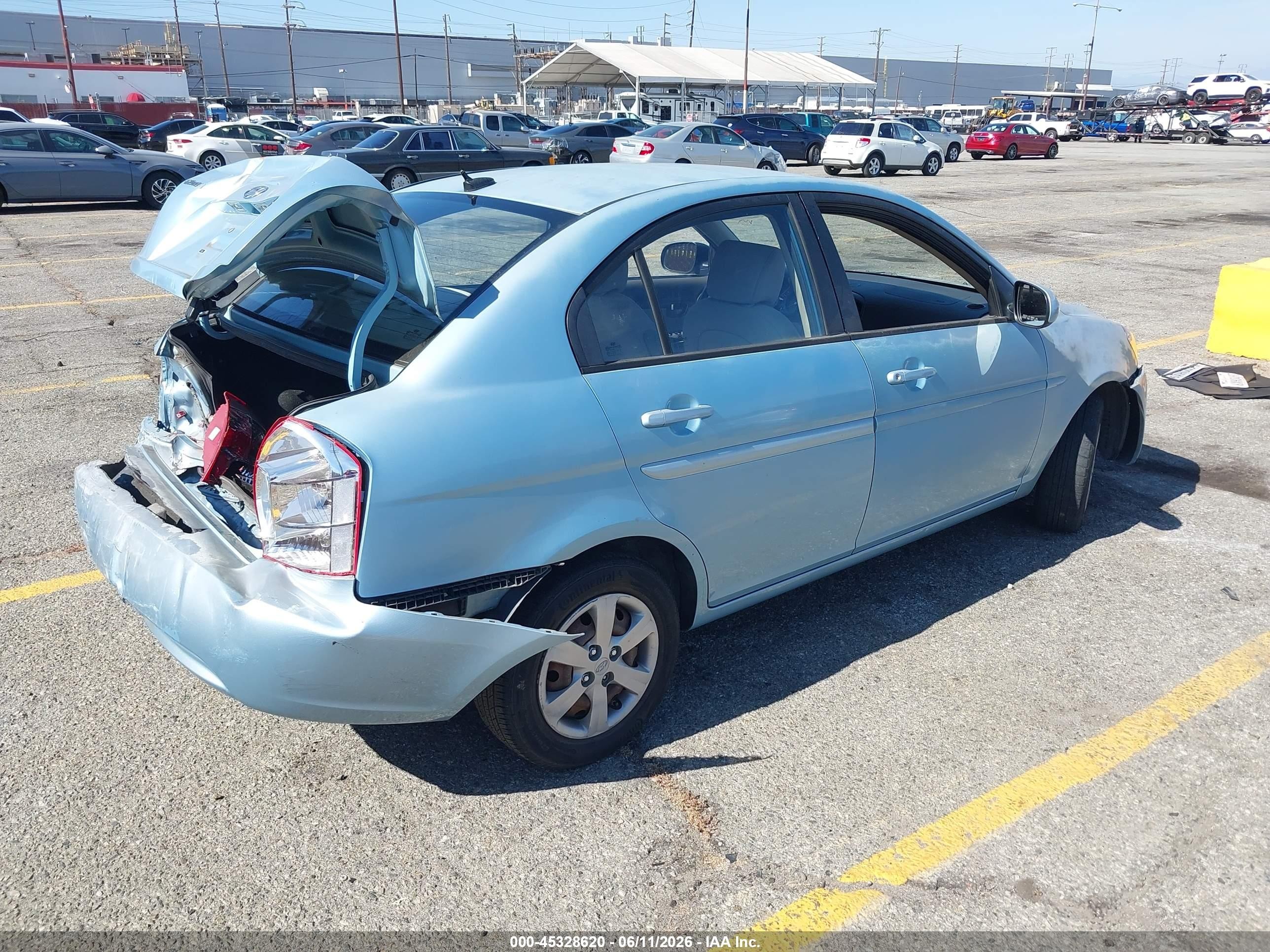 2011 Hyundai Accent Gls Синий vin: KMHCN4AC3BU597893