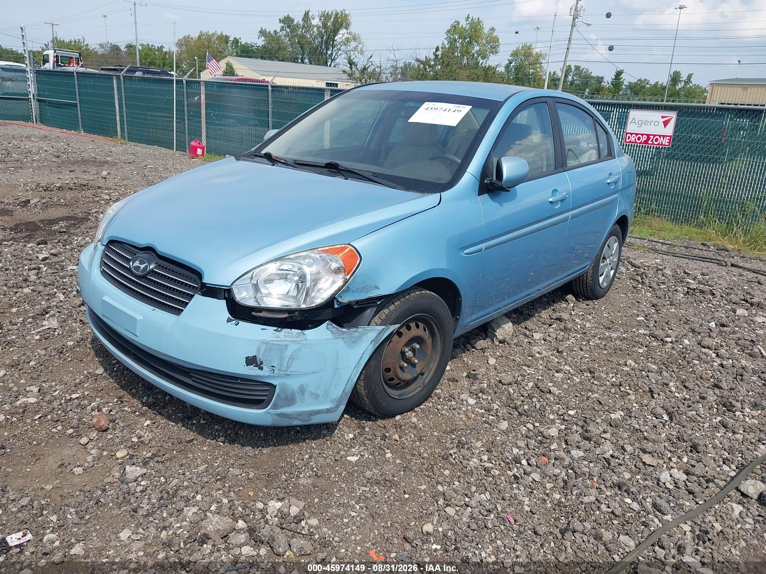 2011 Hyundai Accent Gls Blue vin: KMHCN4AC3BU599305