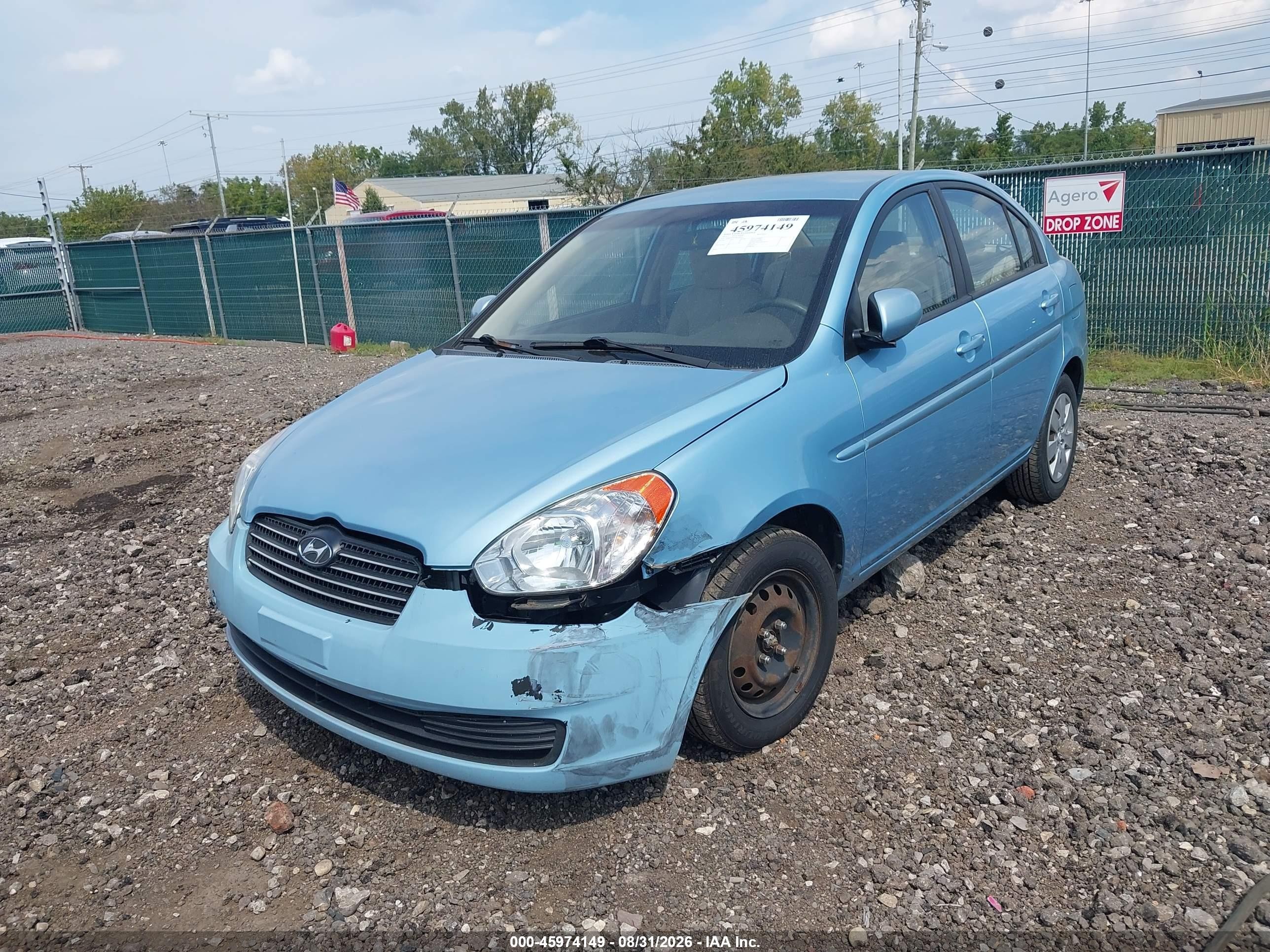 2011 Hyundai Accent Gls Blue vin: KMHCN4AC3BU599305